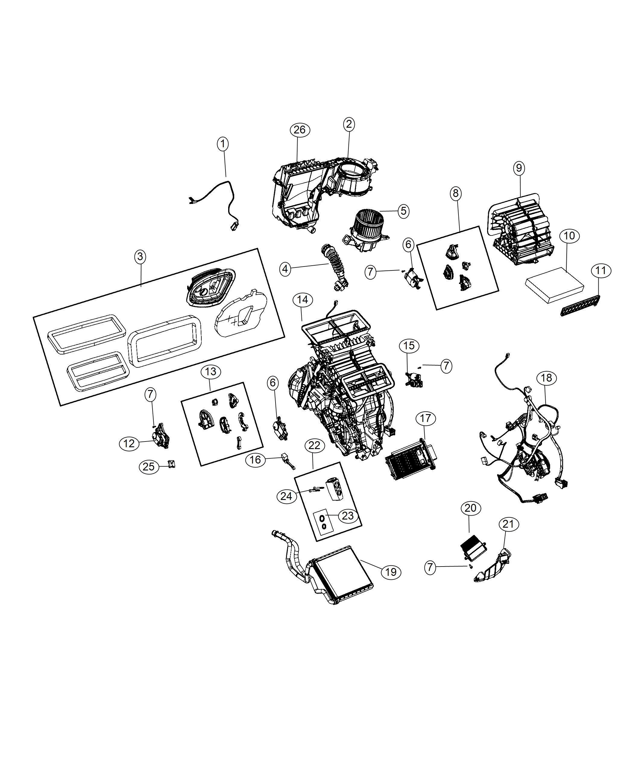 Diagram HVAC. for your 2002 Chrysler 300  M 