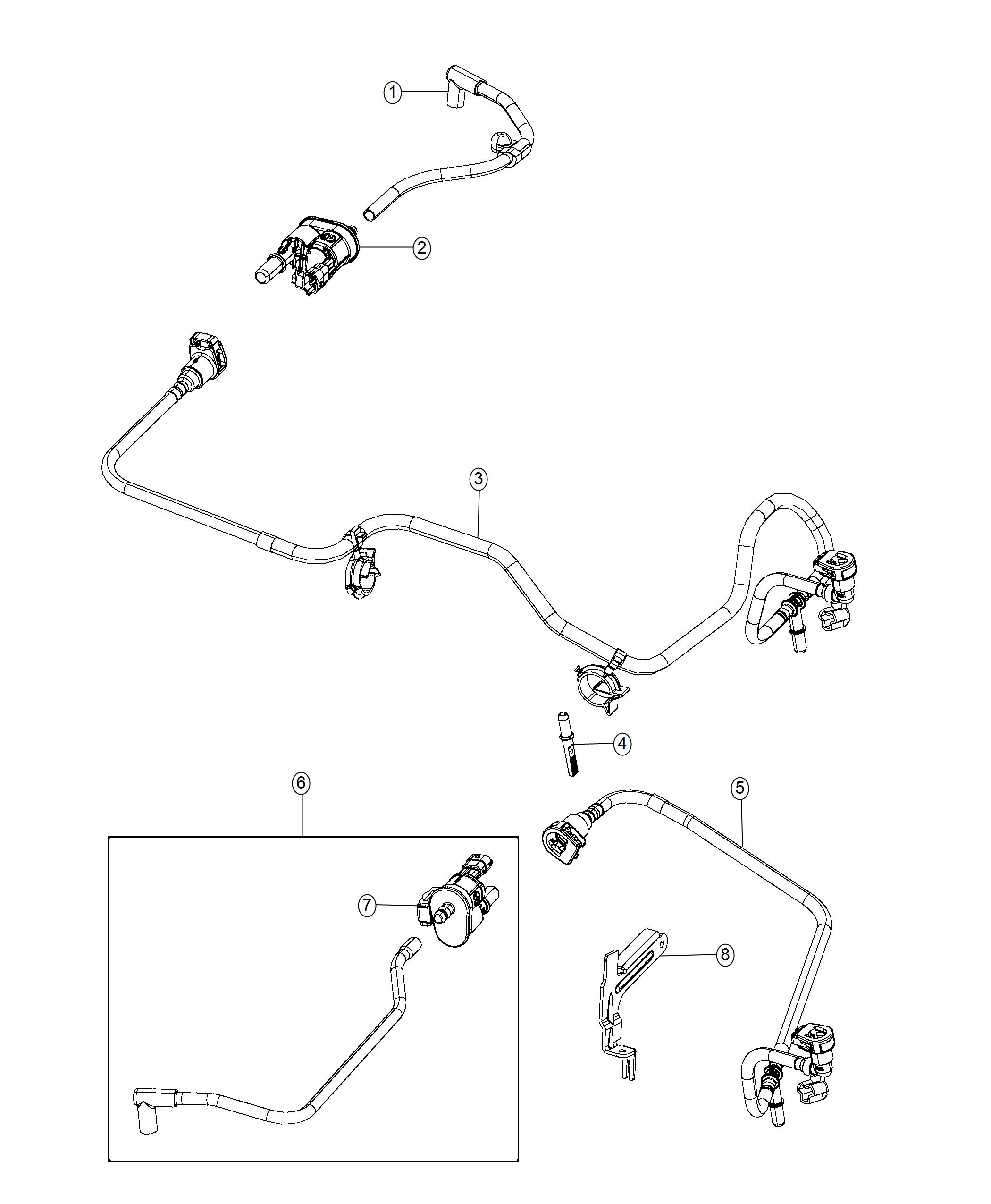 Diagram Emission Control Vacuum Harness. for your Dodge