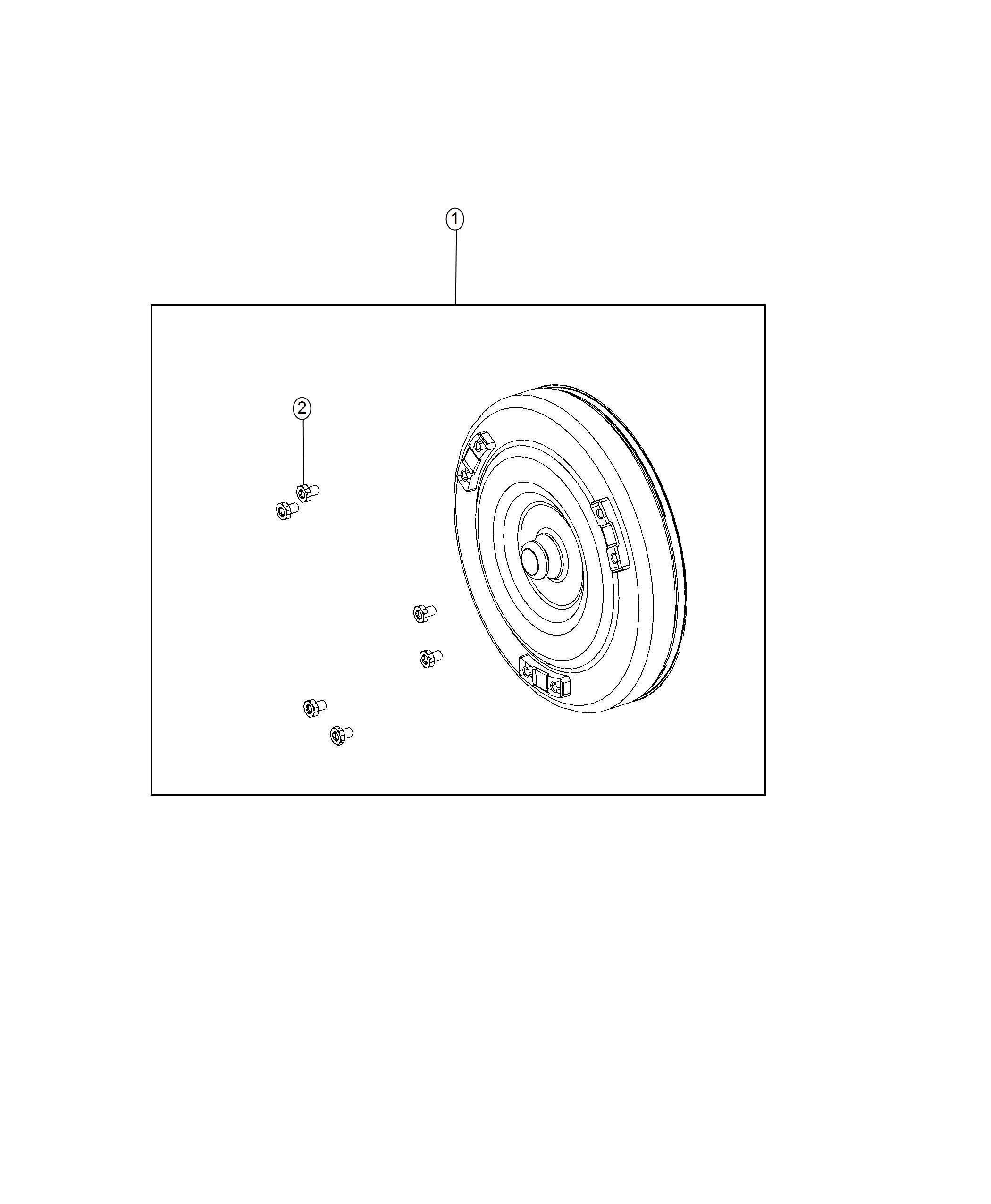 Diagram Torque Converter. for your 2018 Jeep Compass 2.4L I4 A/T 4X4 LATITUDE 