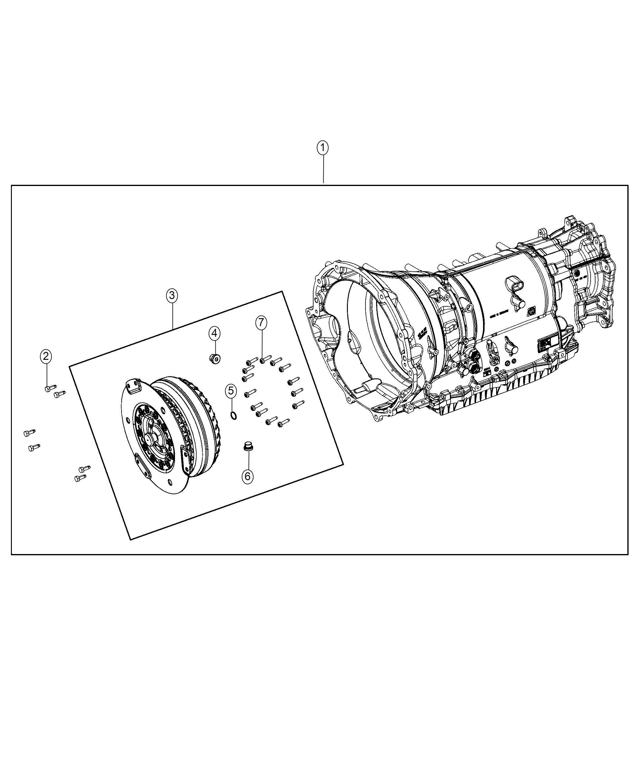 Diagram Transmission / Transaxle Assembly. for your Chrysler 300  