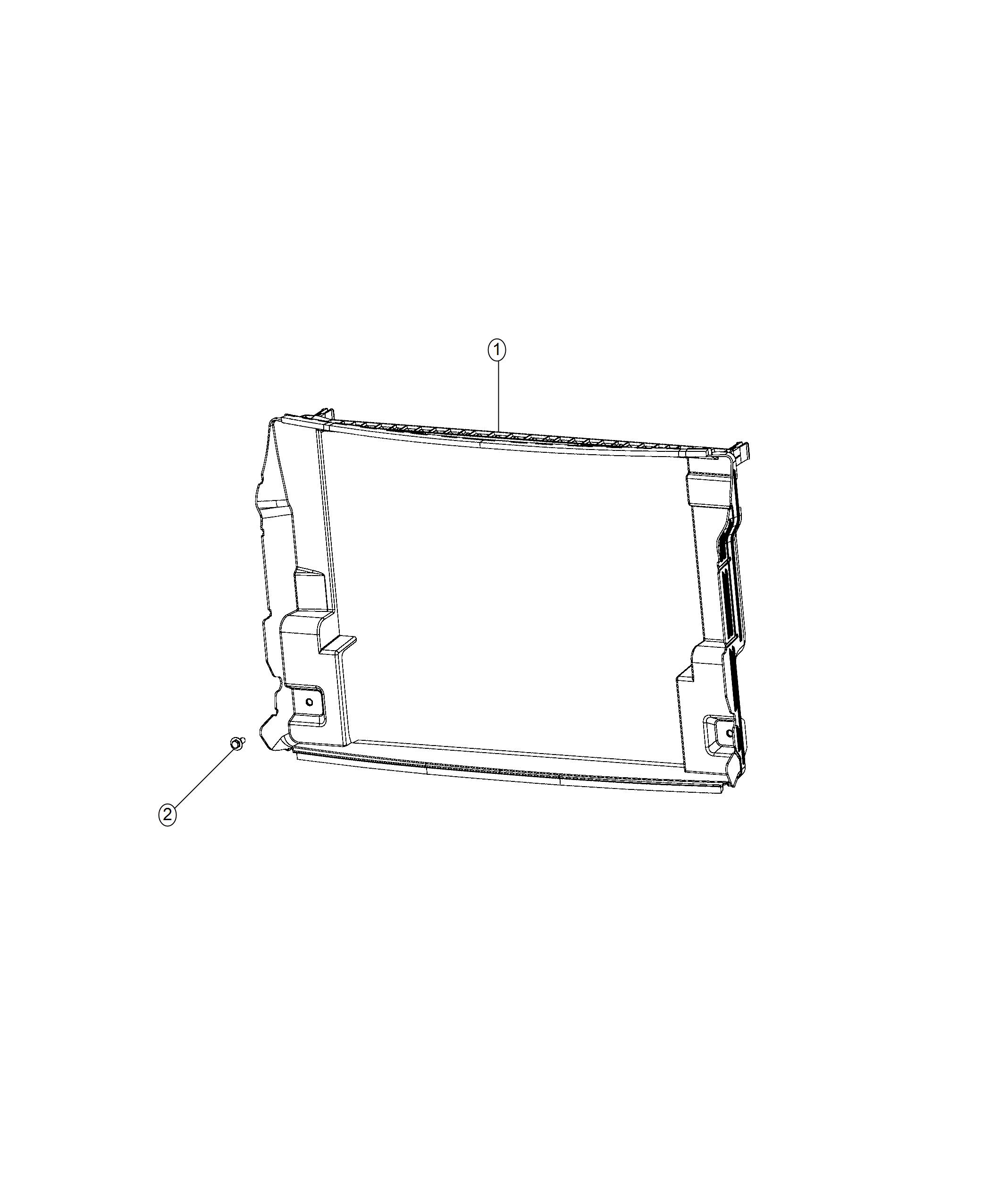 Diagram Radiator Seals, Shields, and Baffles. for your 2004 Chrysler 300  M 