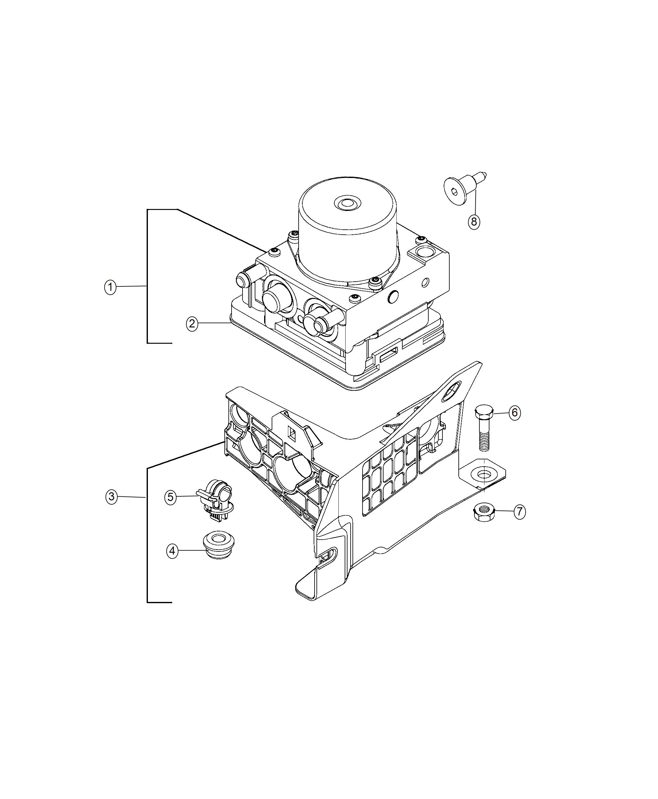 Diagram Module, Brake ABS. for your 1999 Chrysler 300  M 