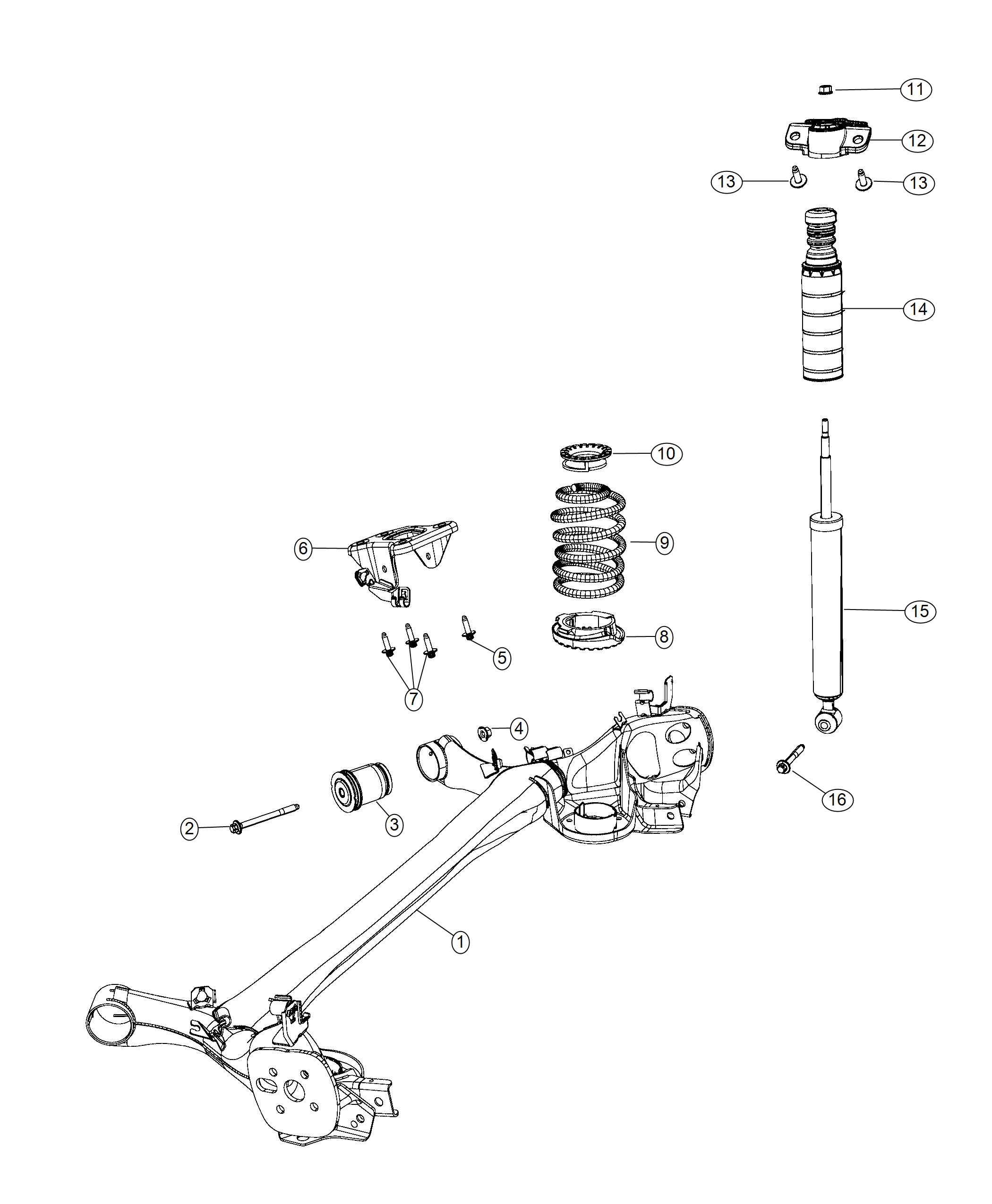 Suspension, Rear. Diagram