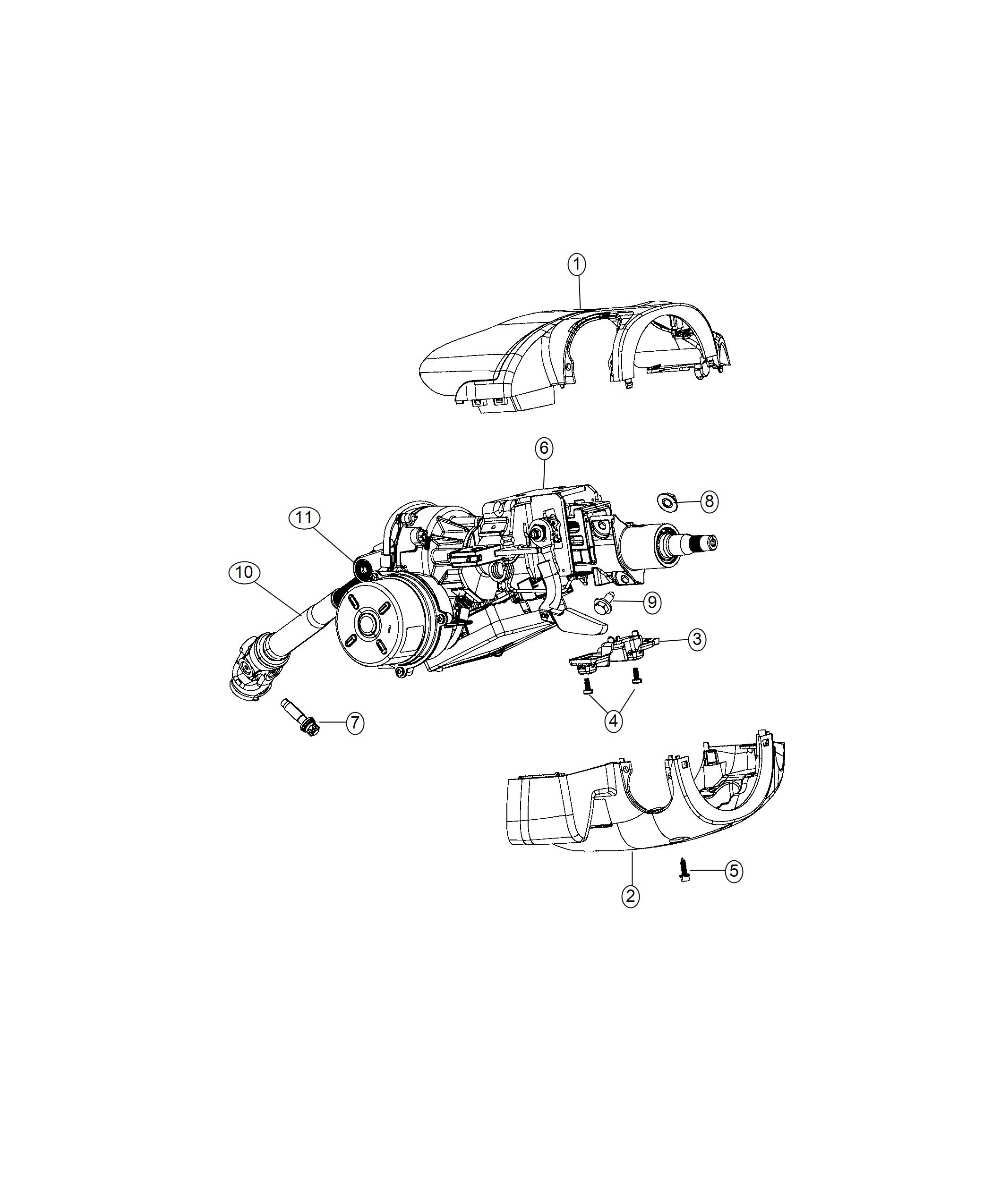 Diagram Steering Column. for your Fiat 500L  