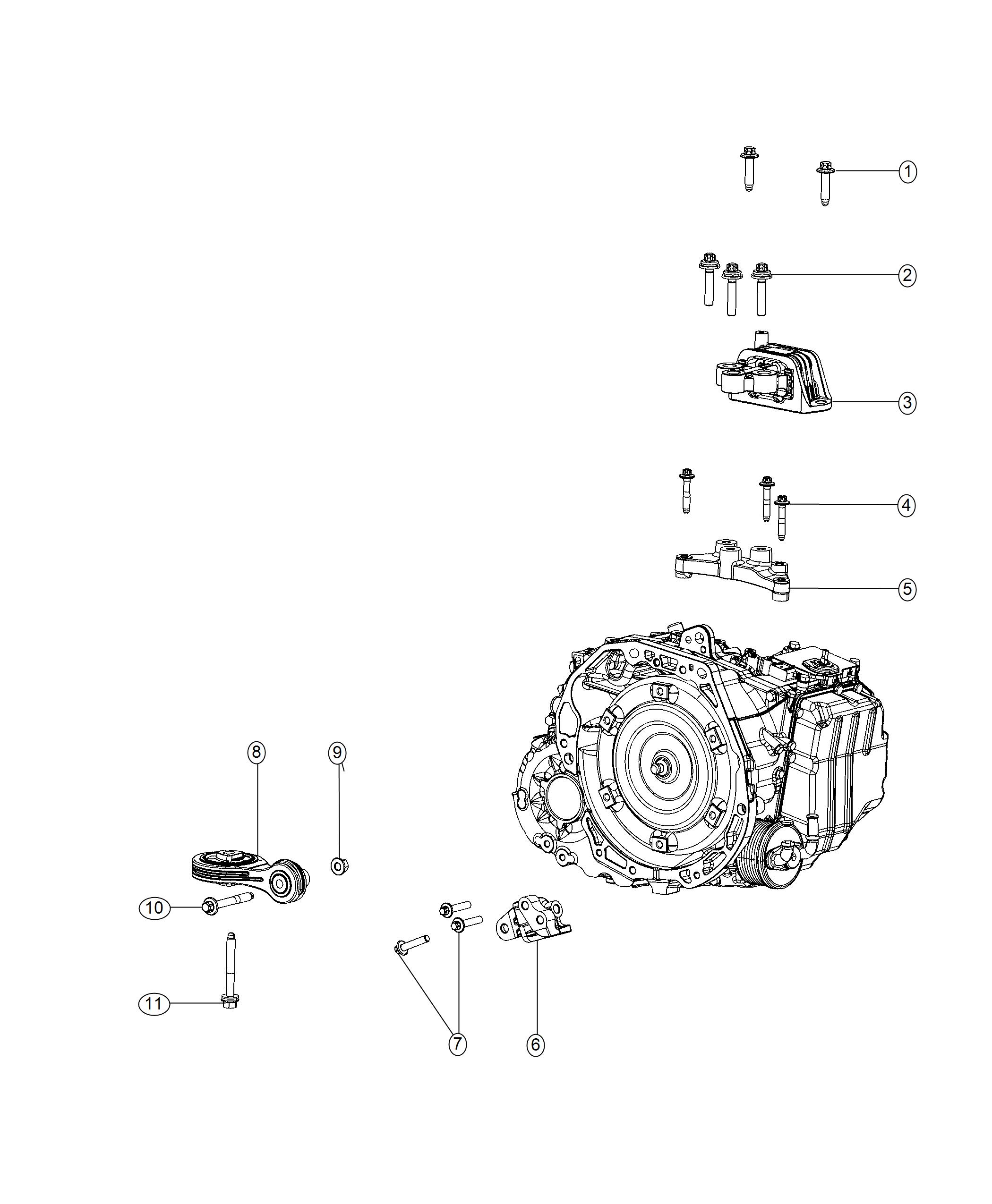 Diagram Mounting Support. for your 2003 Chrysler 300  M 