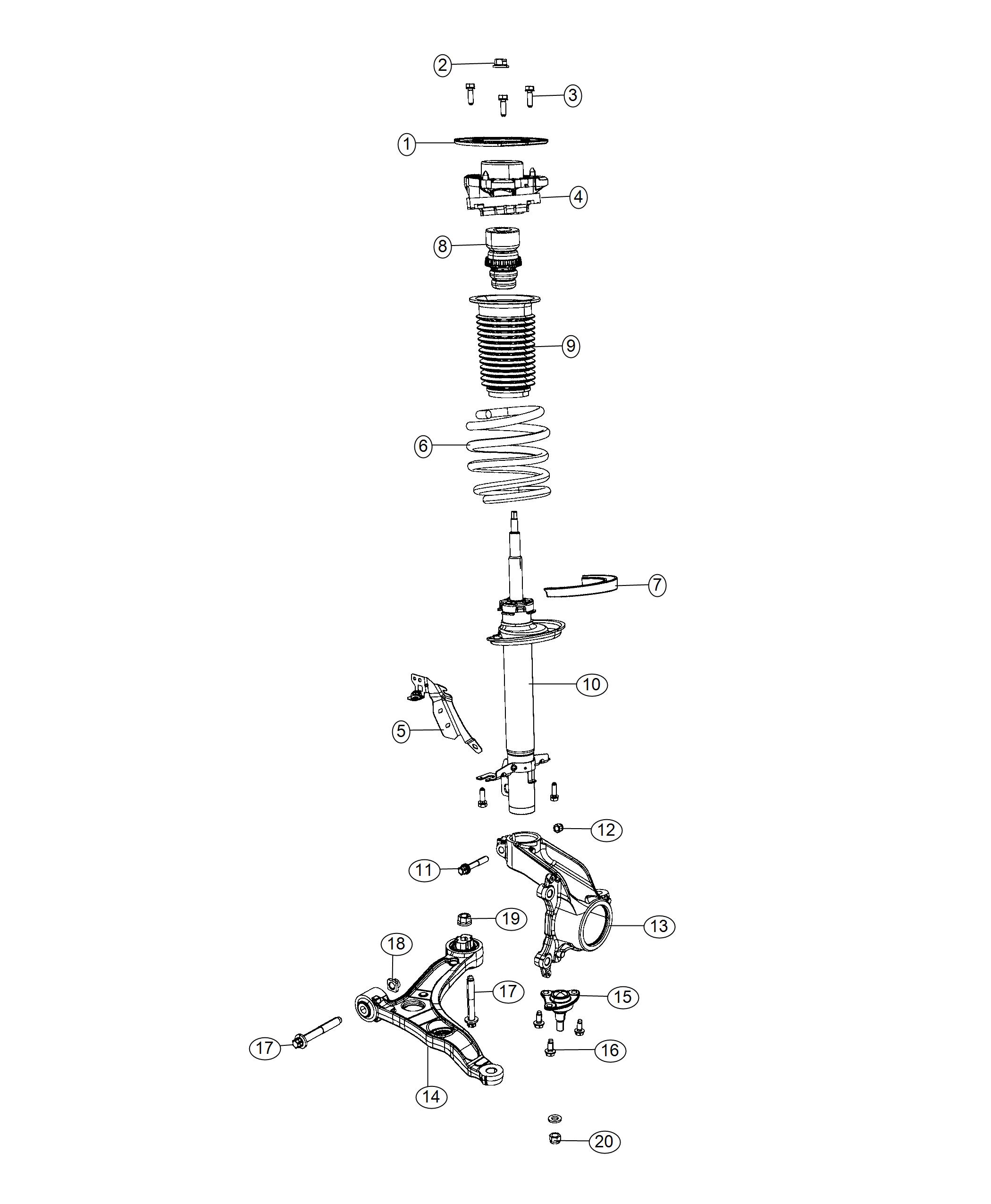 Diagram Suspension. for your 2004 Chrysler 300  M 