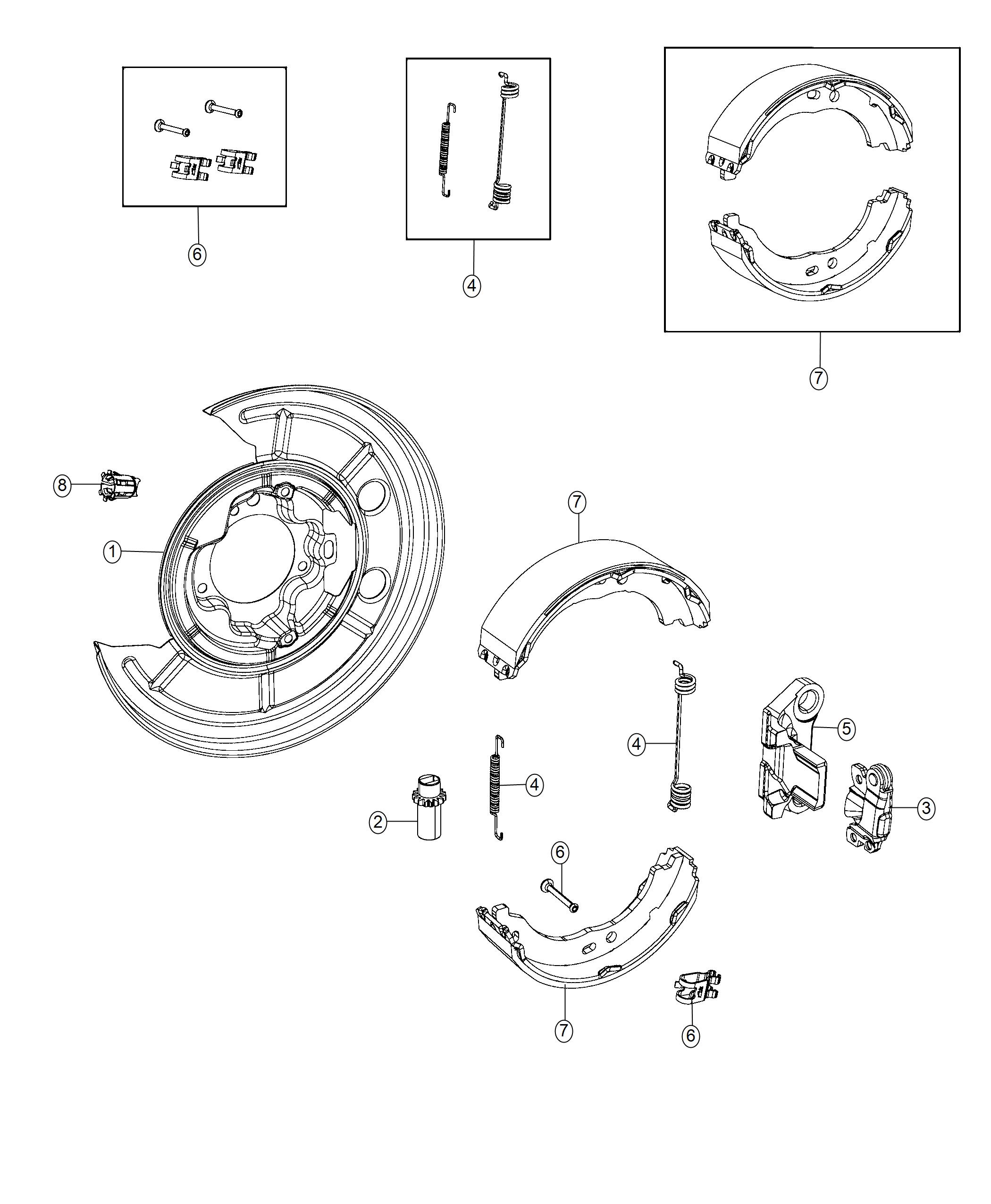 Diagram Park Brake Assembly. for your Ram ProMaster  