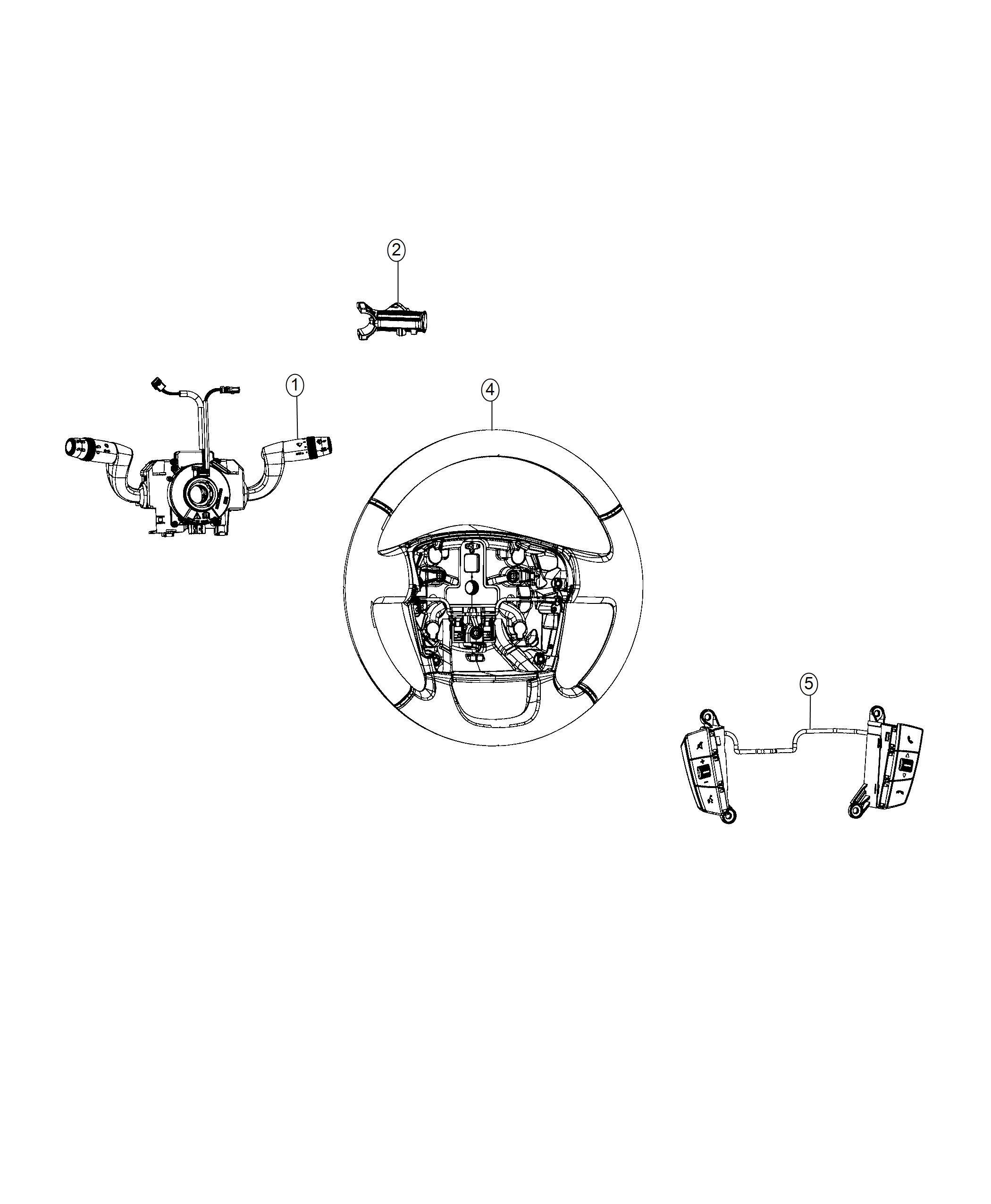 Diagram Switches, Steering Column and Wheel. for your Ram ProMaster  