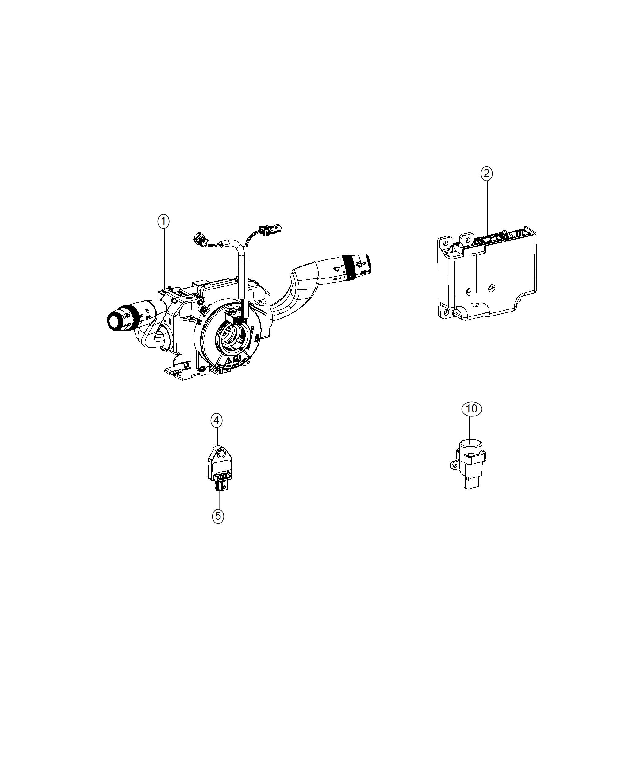 Diagram Air Bag Modules , Impact Sensors and Clocksprings. for your Ram ProMaster  