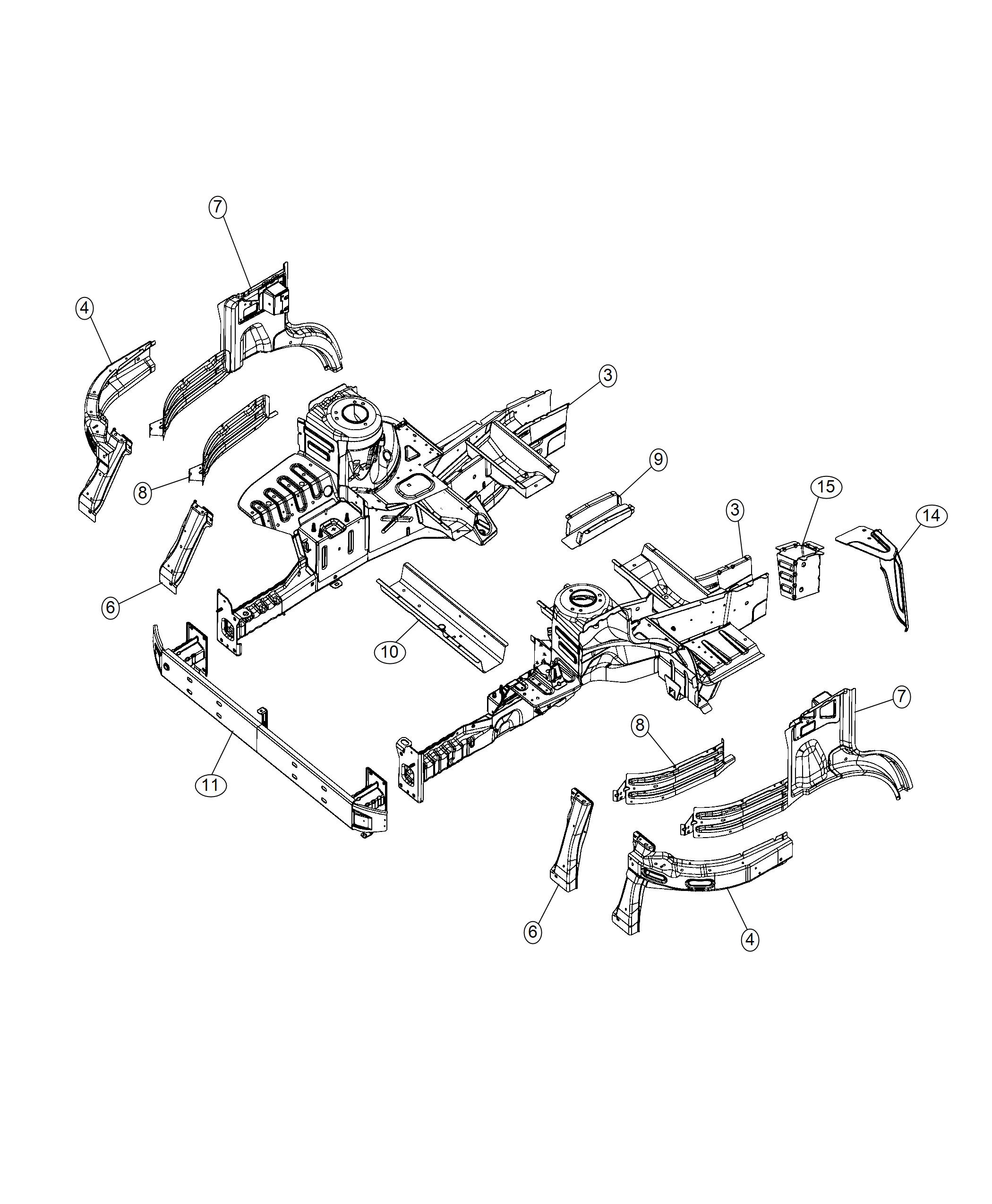 Frame, Front. Diagram