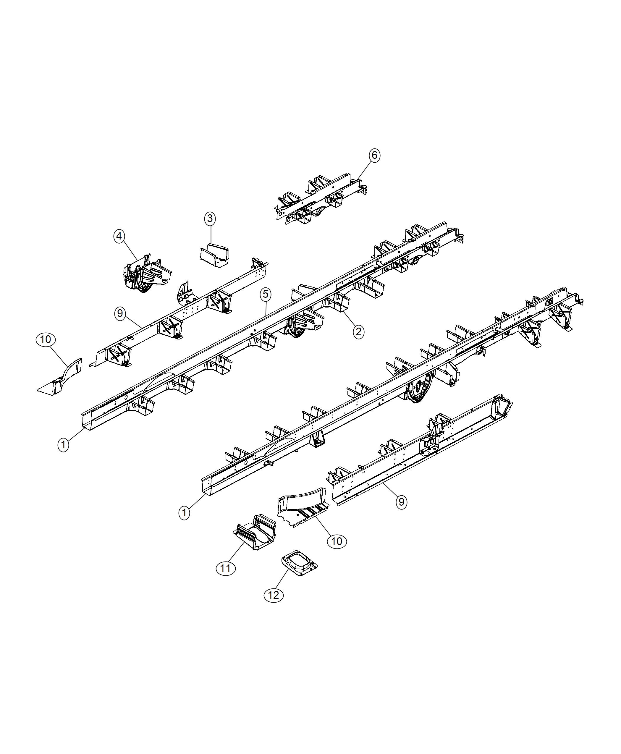 Frame, Rear. Diagram