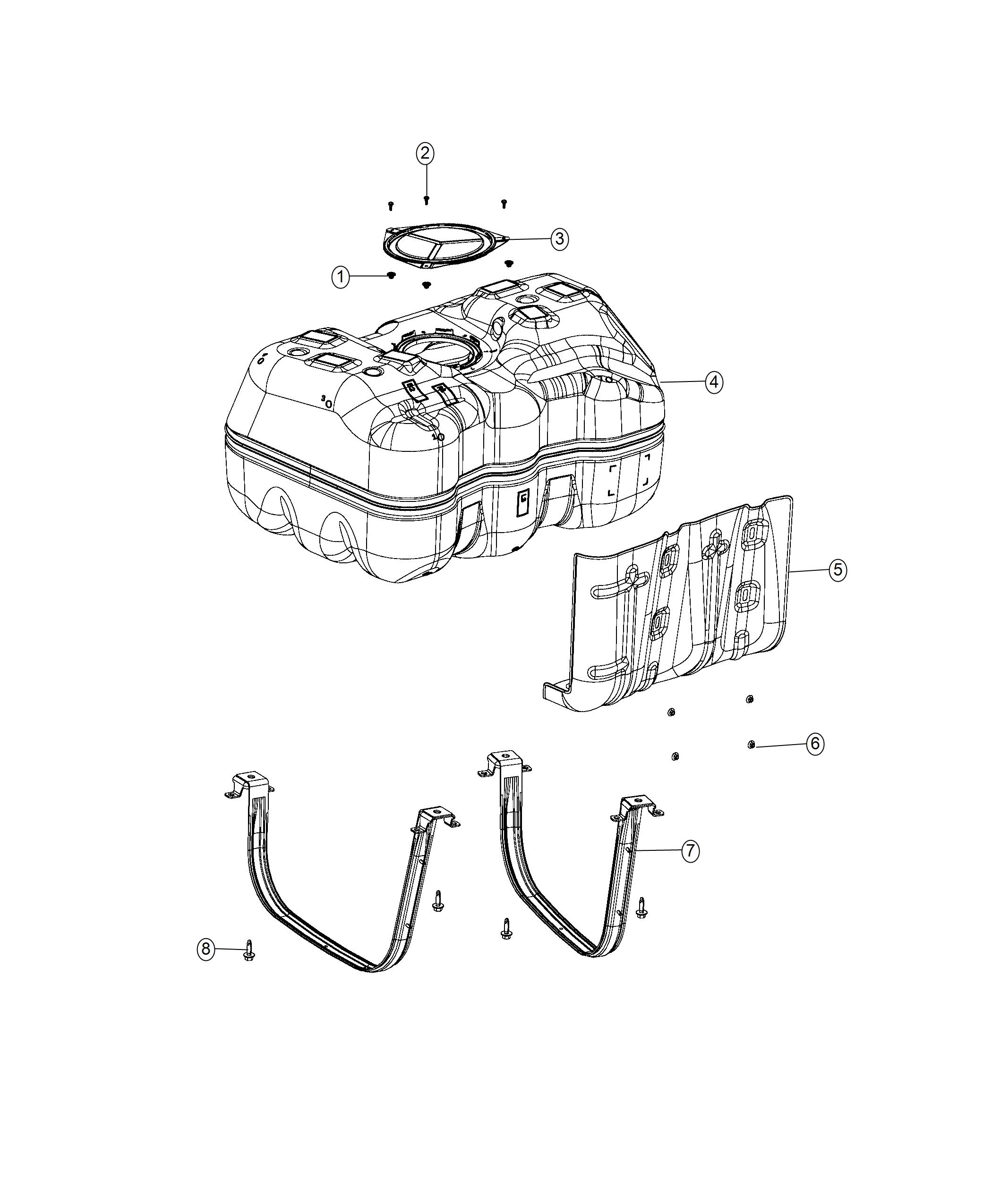 Diagram Fuel Tank. for your Chrysler 300  M