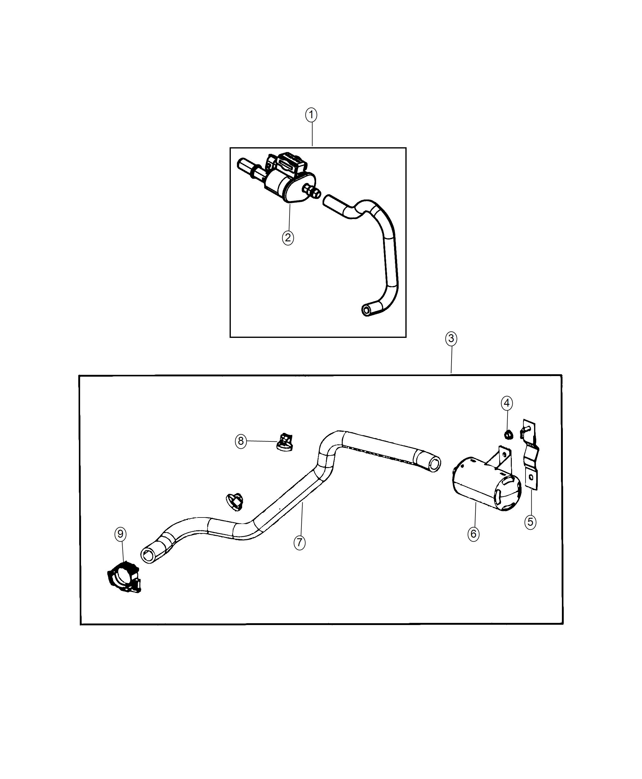 Emission Control Vacuum Harness. Diagram