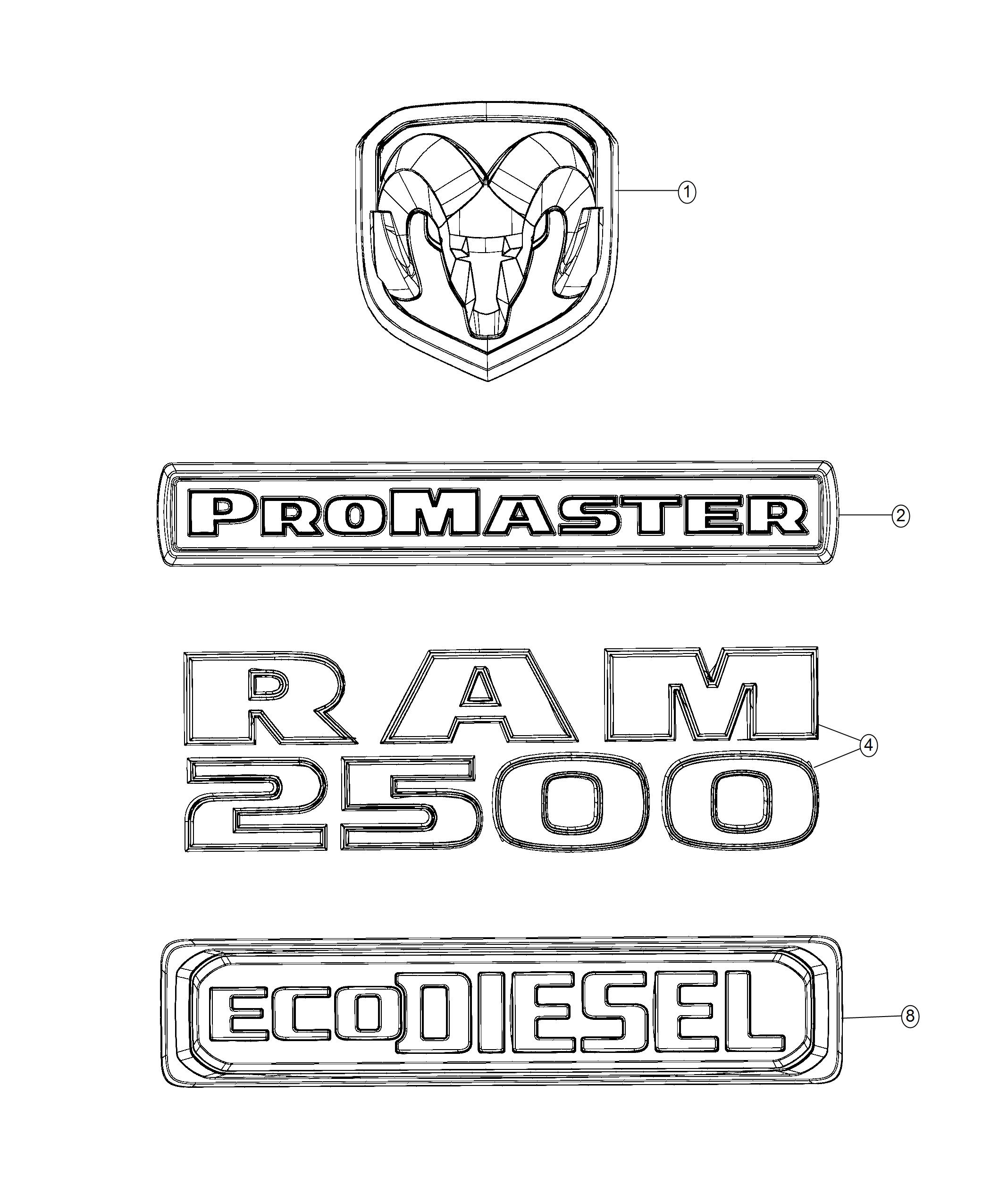 Diagram Nameplates. for your Chrysler 300  M