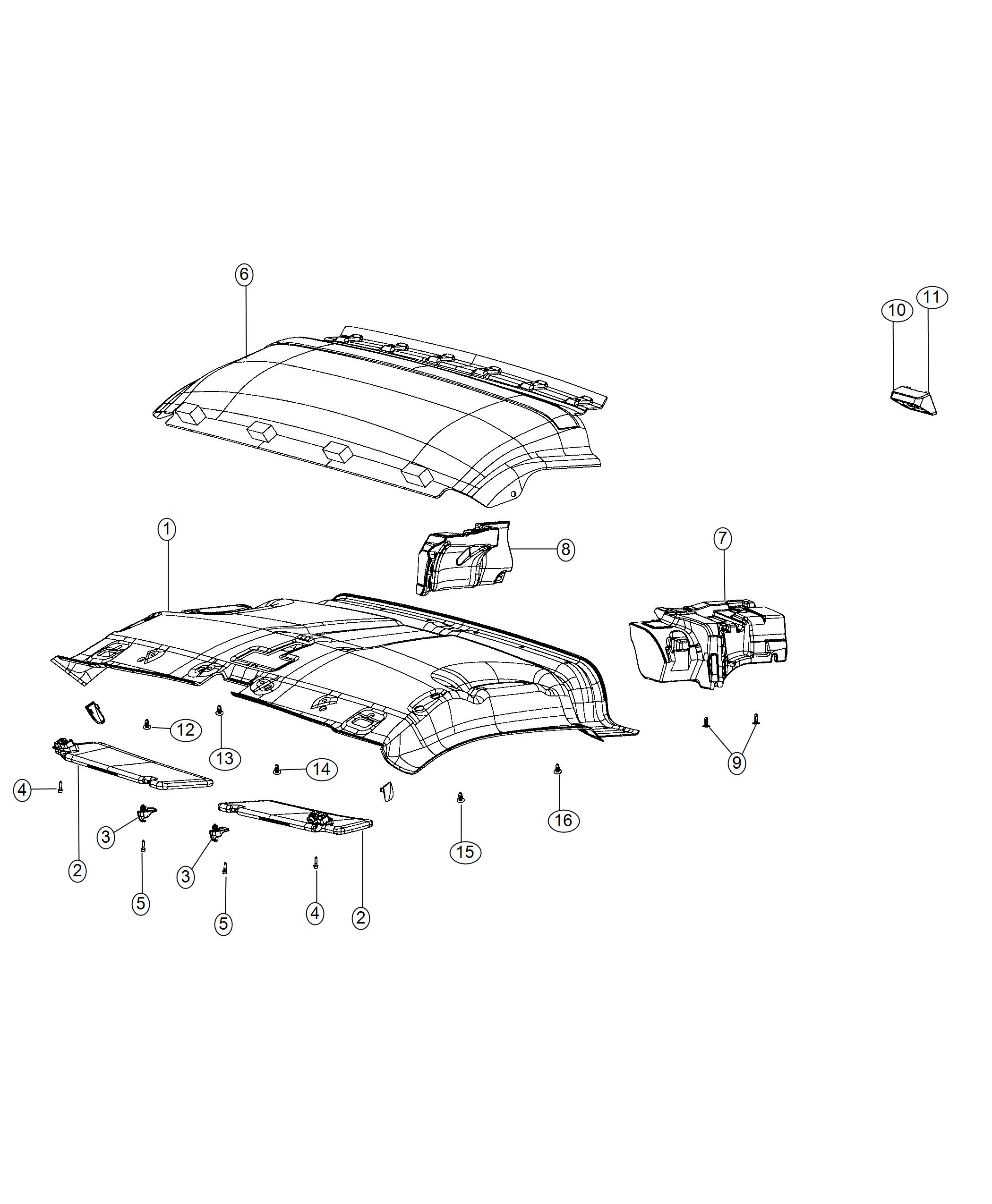 Diagram Headliners. for your Ram ProMaster  