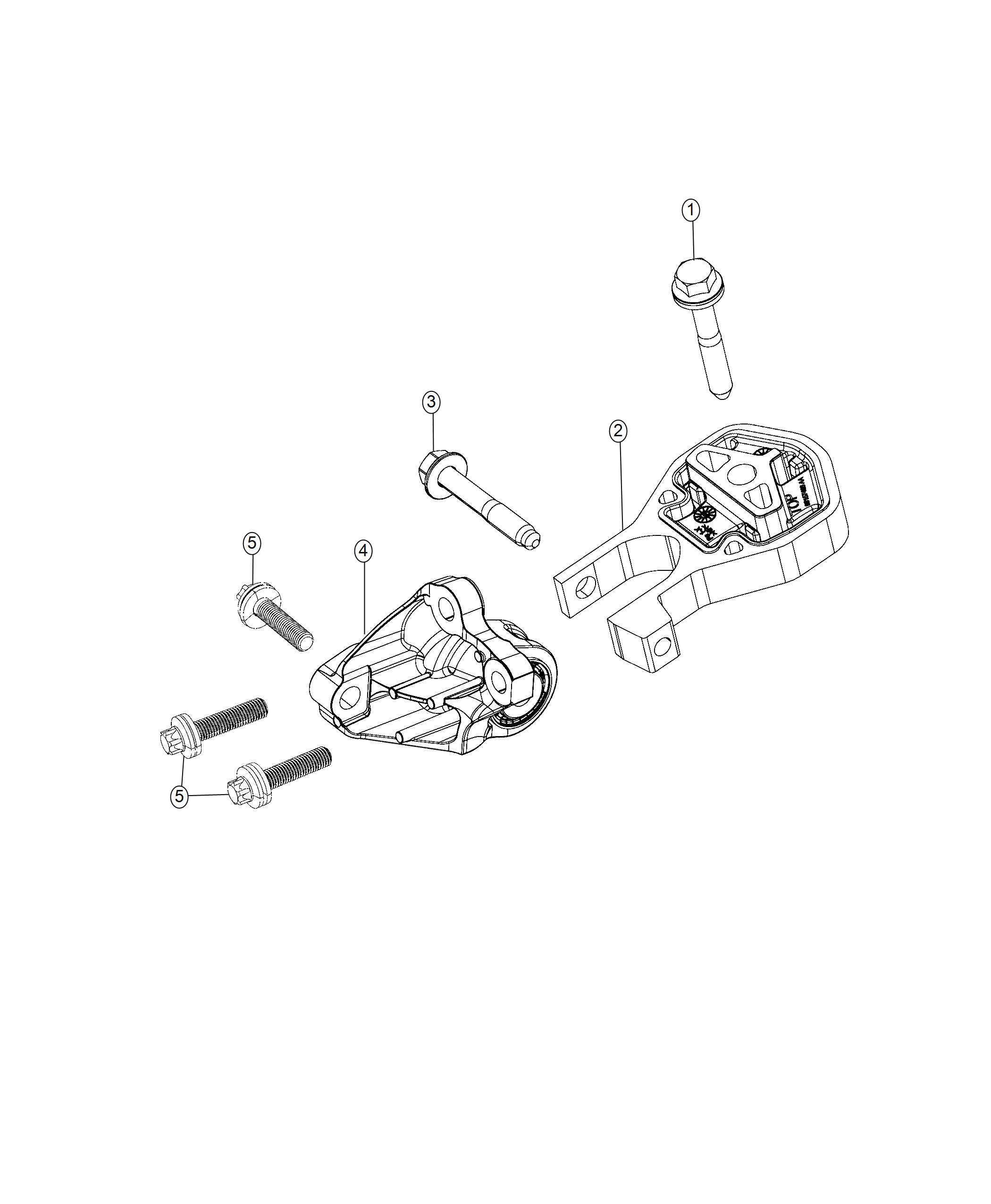 Engine Mounting Rear 3.6L. Diagram