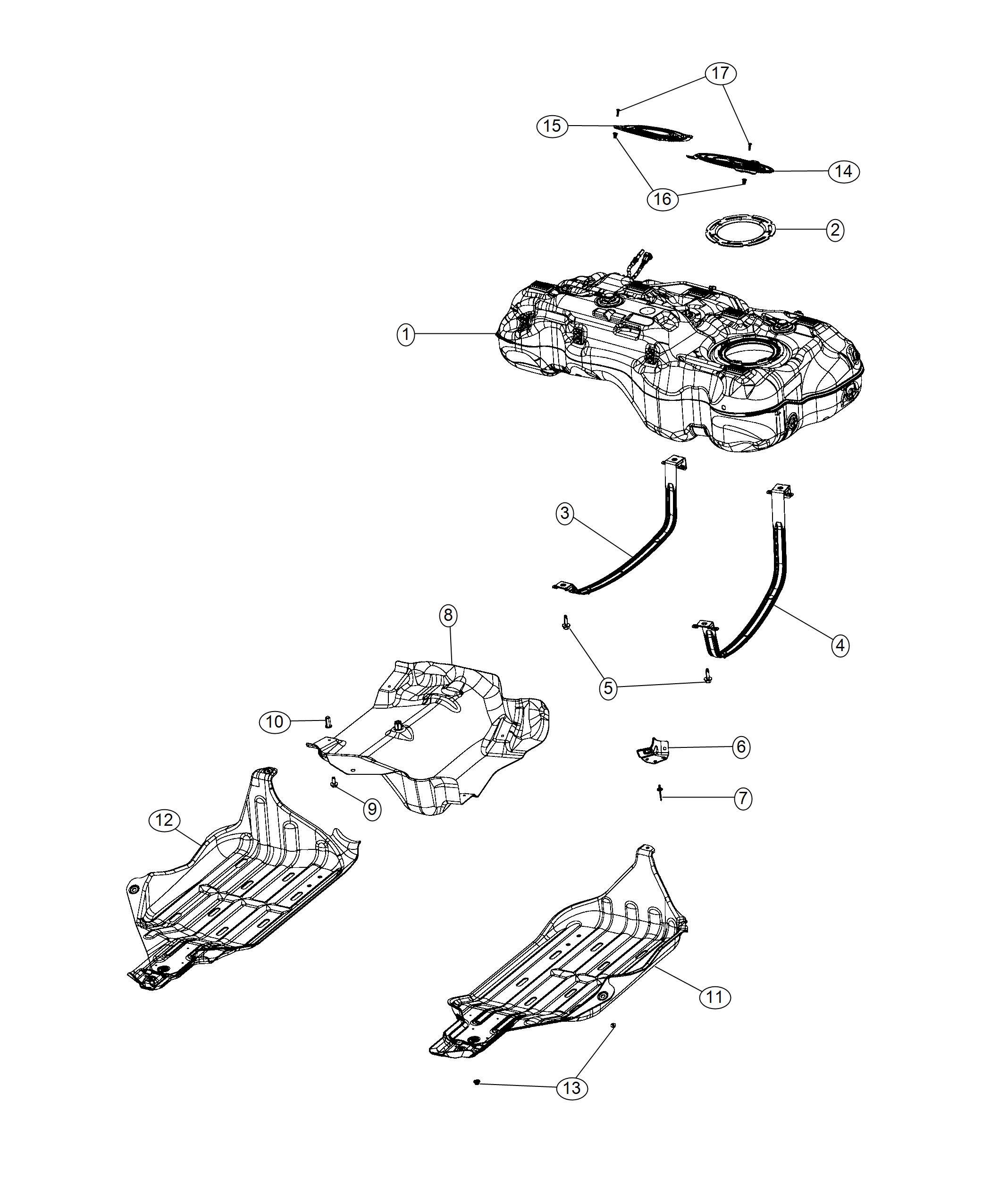 Diagram Fuel Tank. for your 2004 Chrysler 300  M 