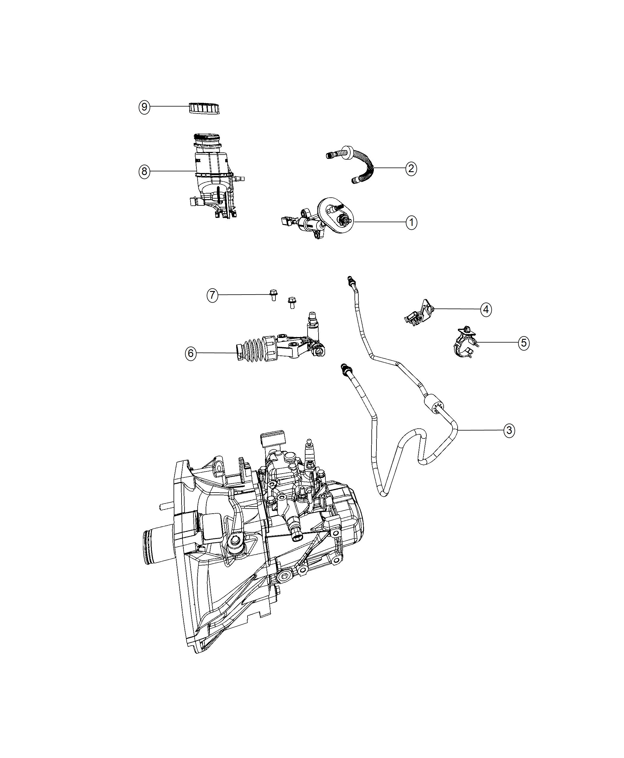 Diagram Controls, Hydraulic Clutch. for your 2004 Chrysler 300  M 