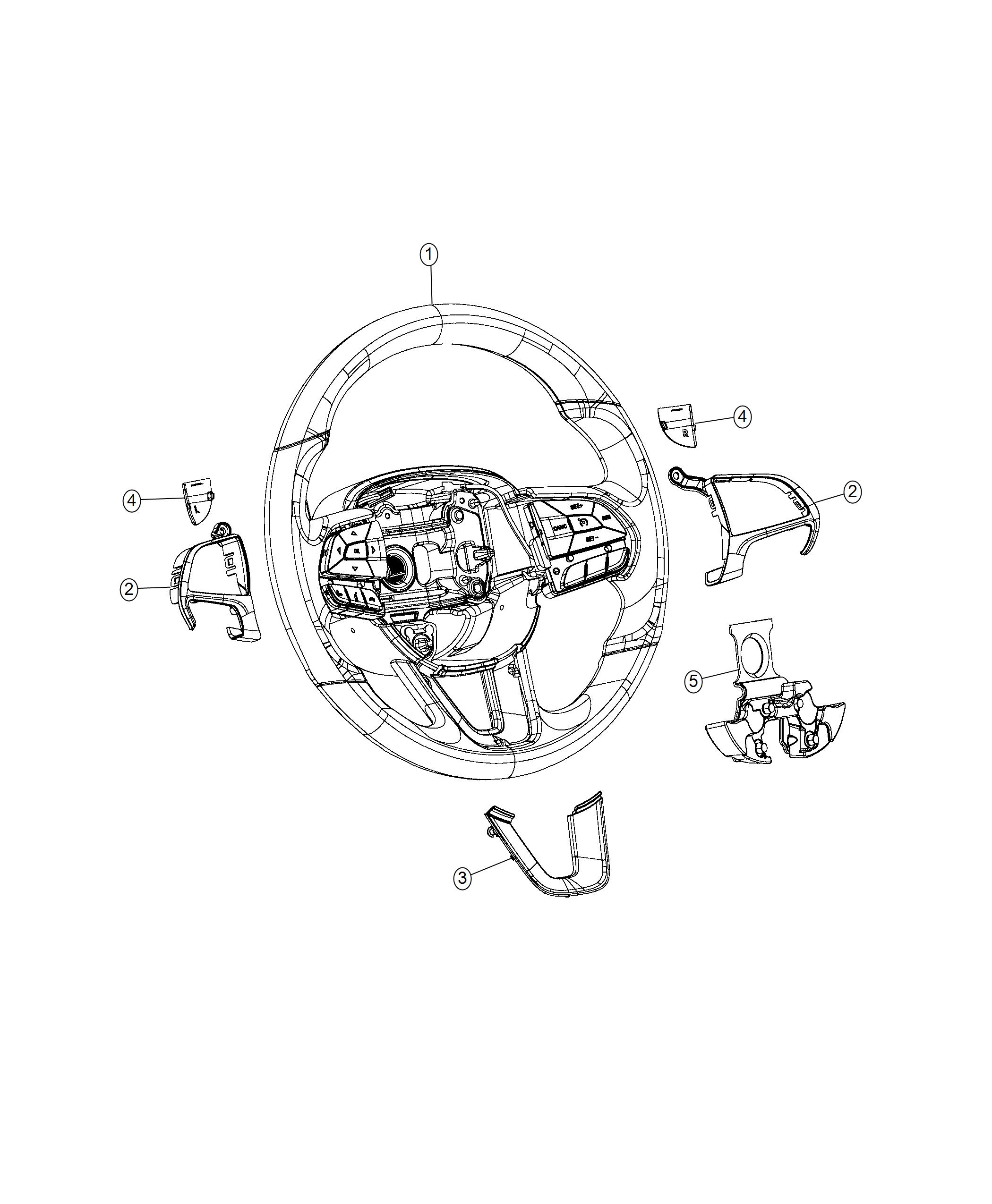 Steering Wheel Assembly. Diagram