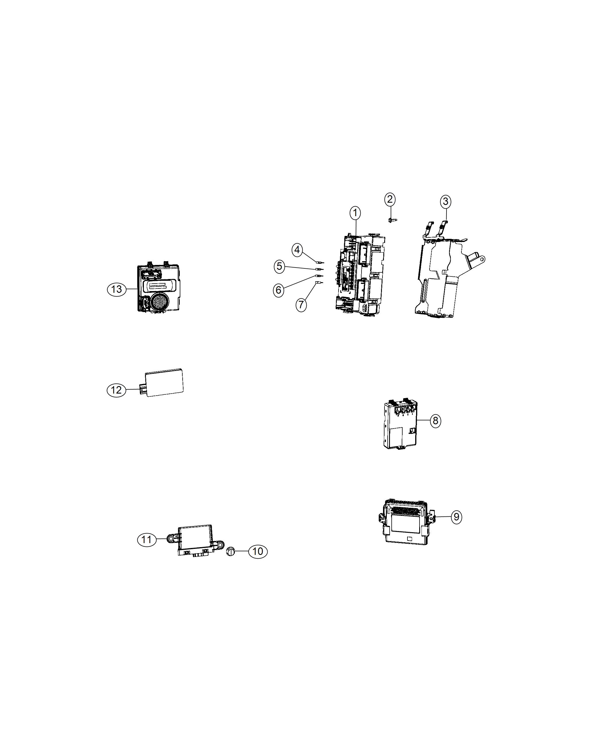 Diagram Modules, Body. for your Chrysler 300  M