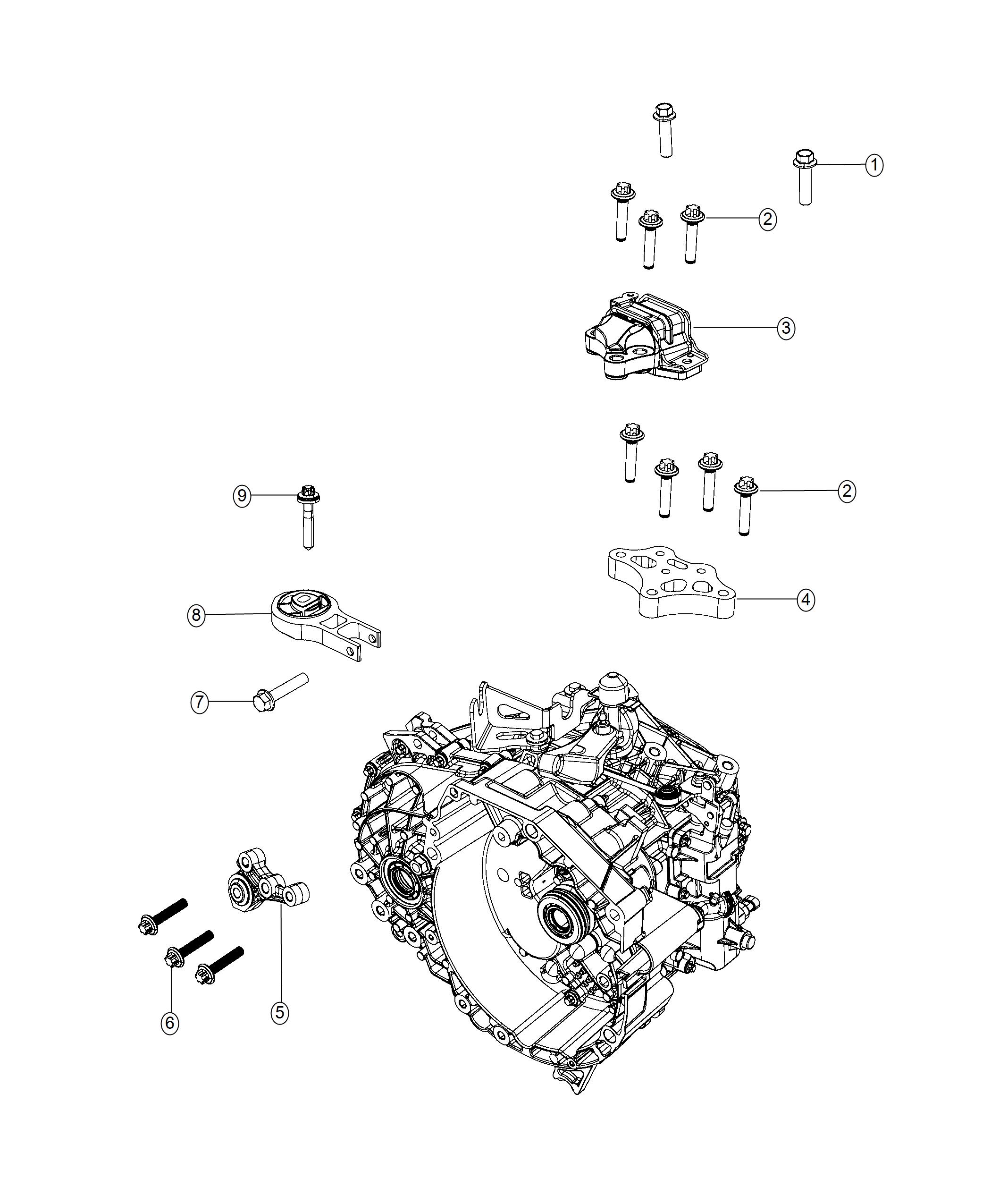 Diagram Mounting Support. for your 2001 Chrysler 300  M 