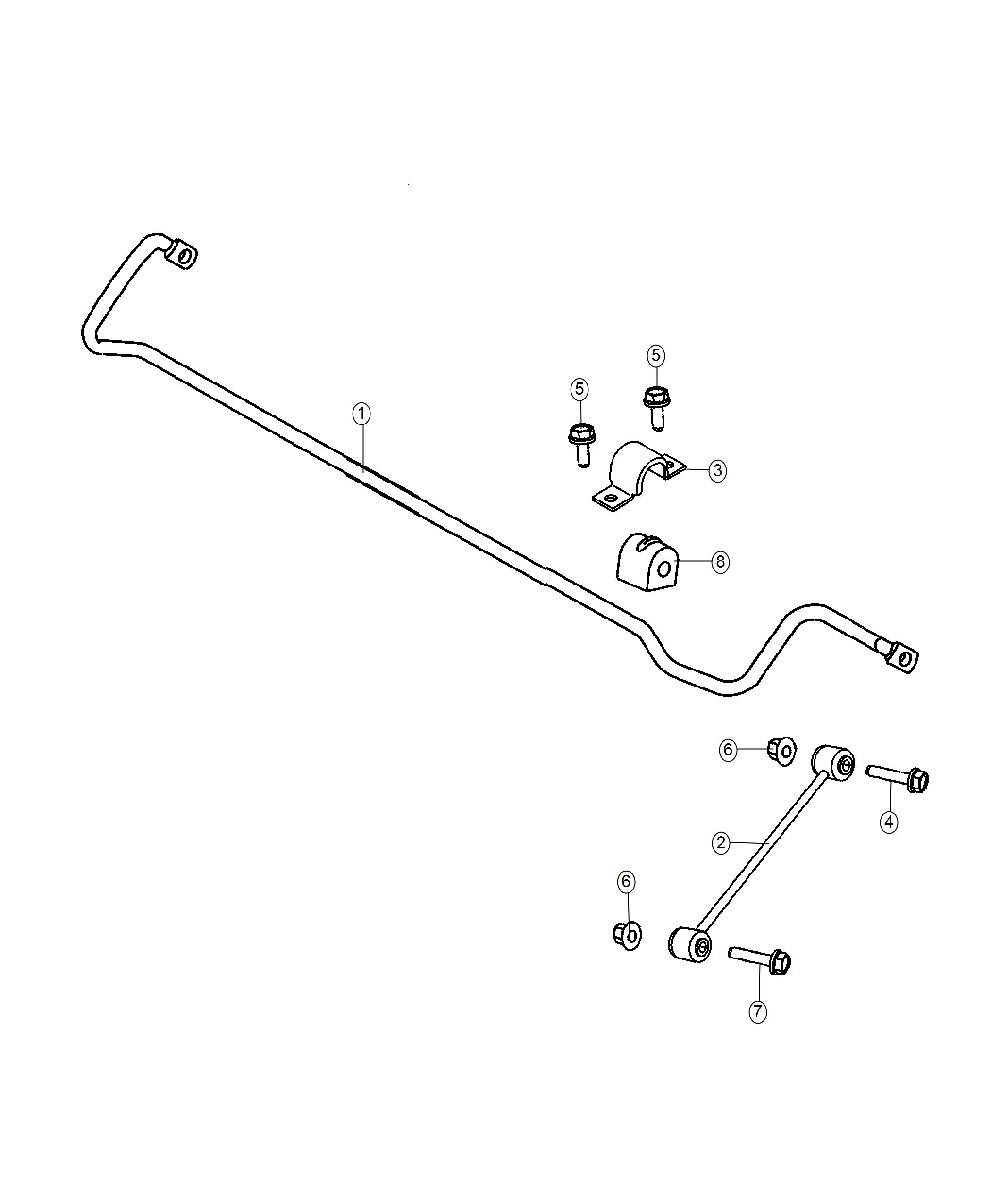 Diagram Stabilizer Bar,Rear. for your 2001 Chrysler 300  M 