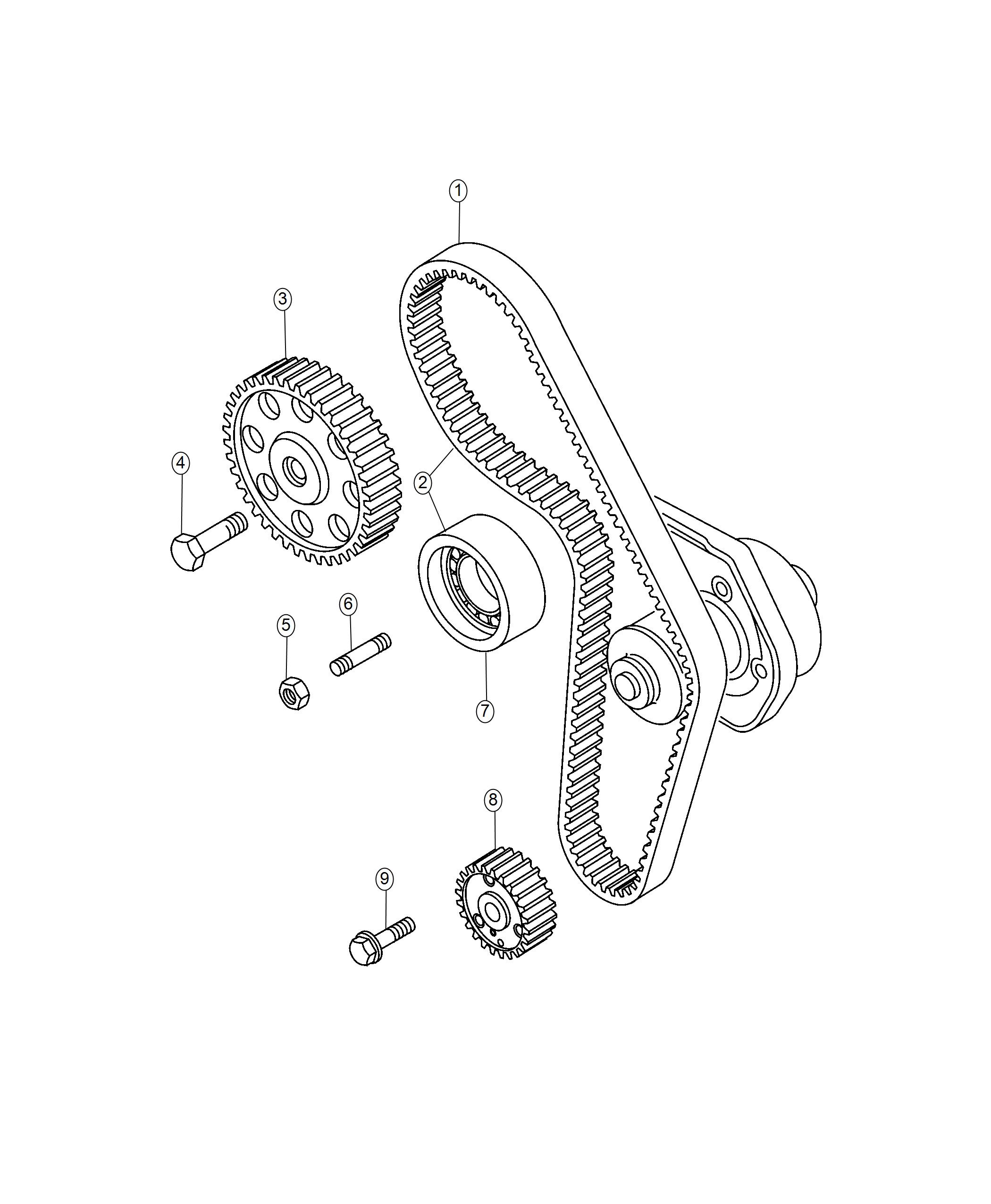 Diagram Timing System 1.4L Turbocharged. for your 2000 Chrysler 300  M 