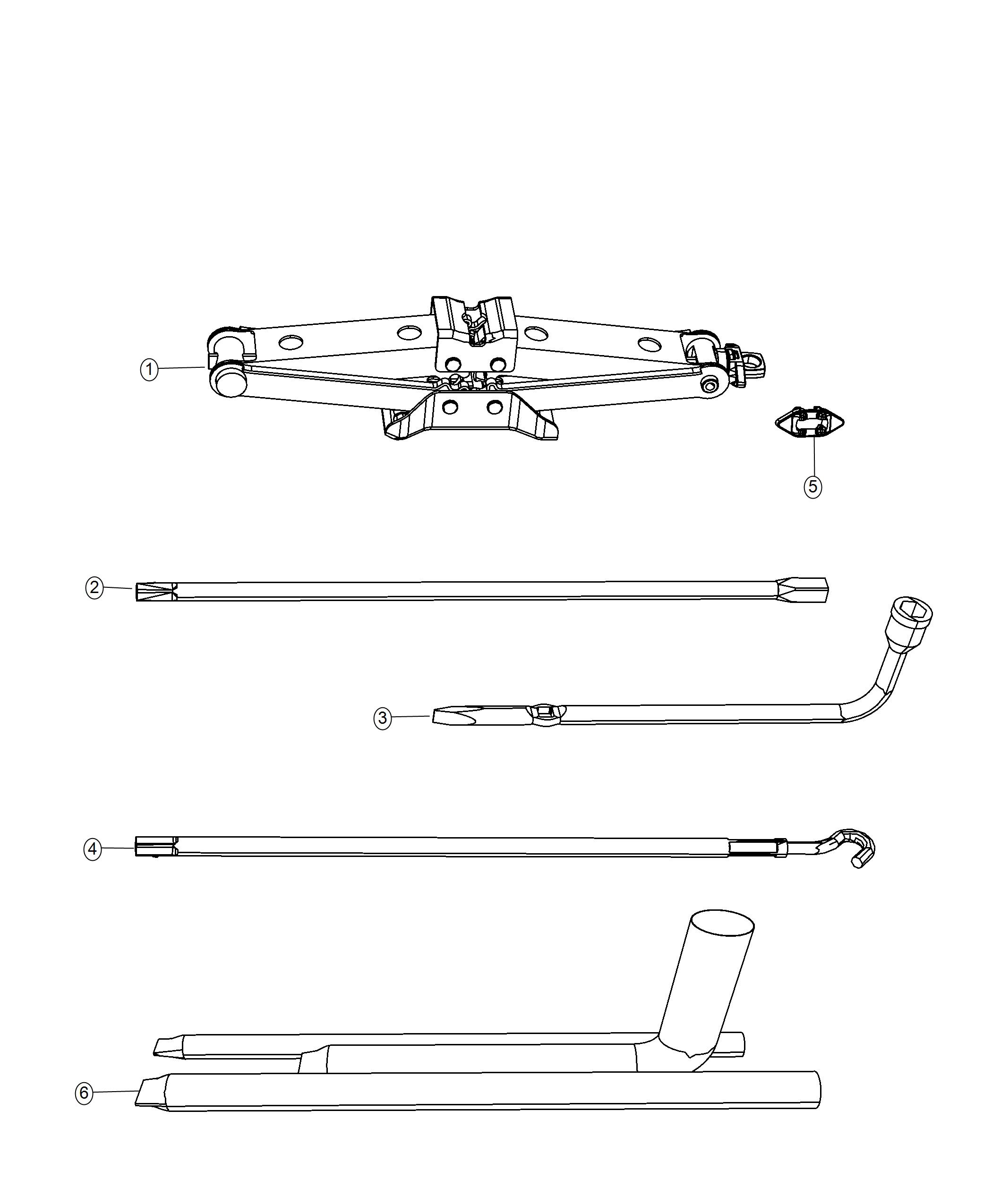Full size assembly image of Jack and Stowage. (1/1)