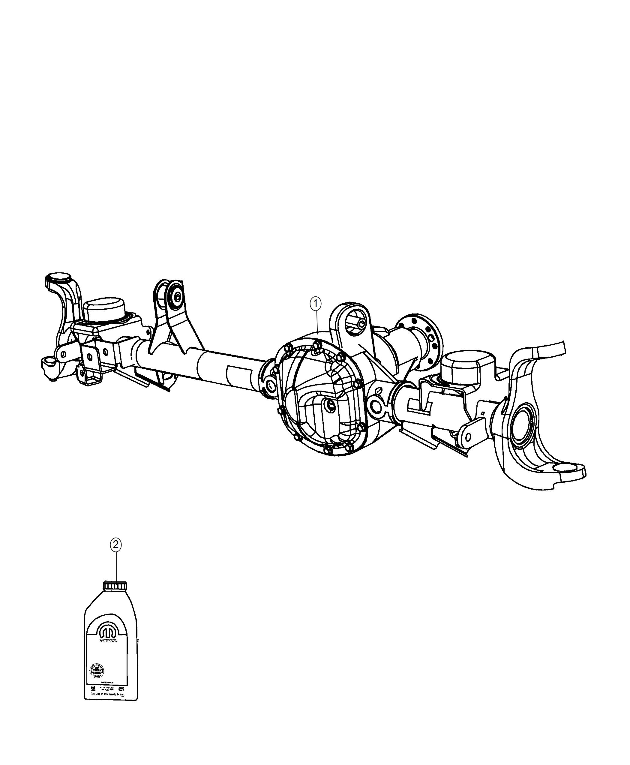 Diagram Axle Assembly. for your 2023 Jeep Grand Cherokee   