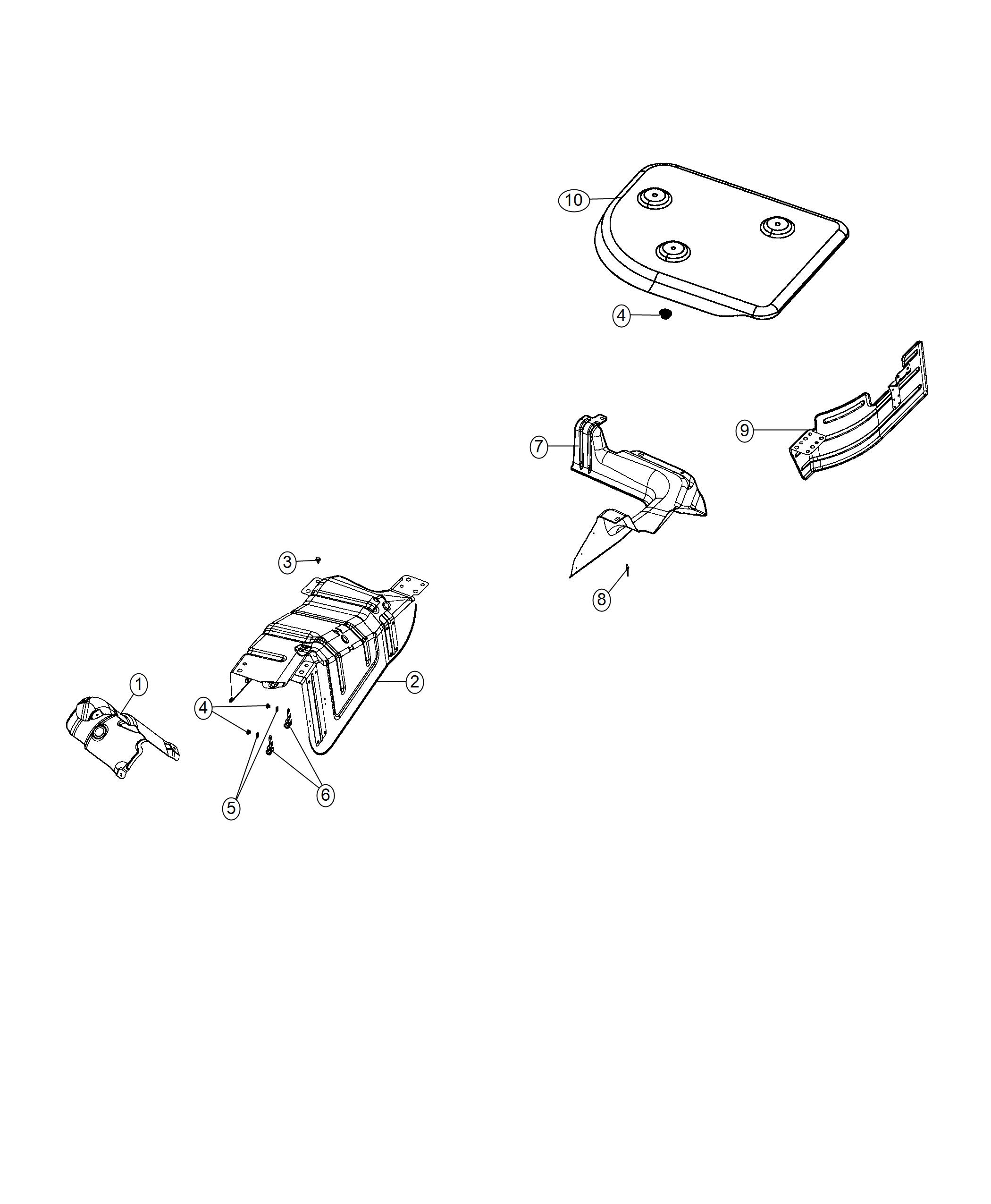 Diagram Exhaust System Heat Shields. for your Chrysler 300  M