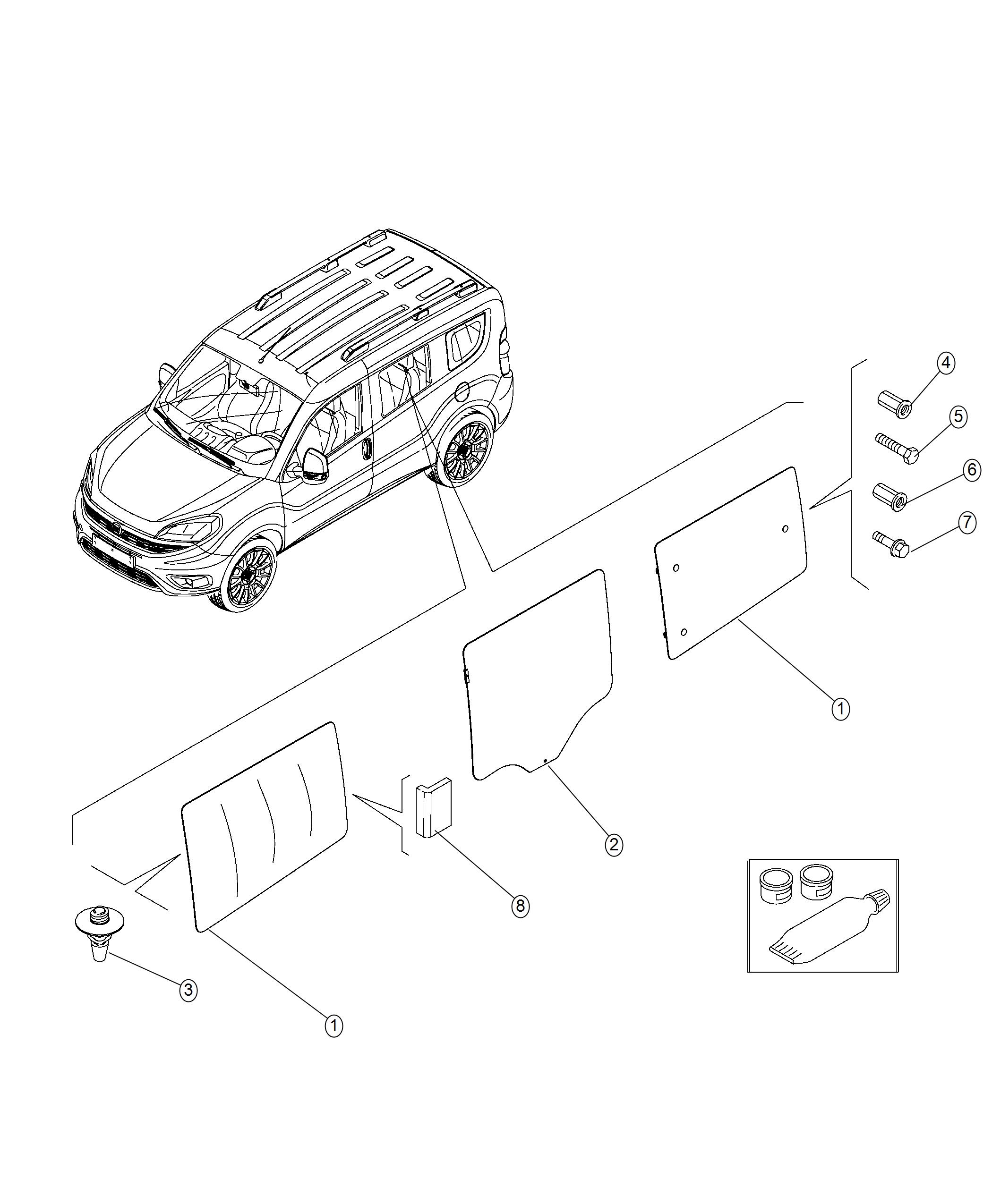 Diagram Sliding Doors. for your Chrysler 300  M