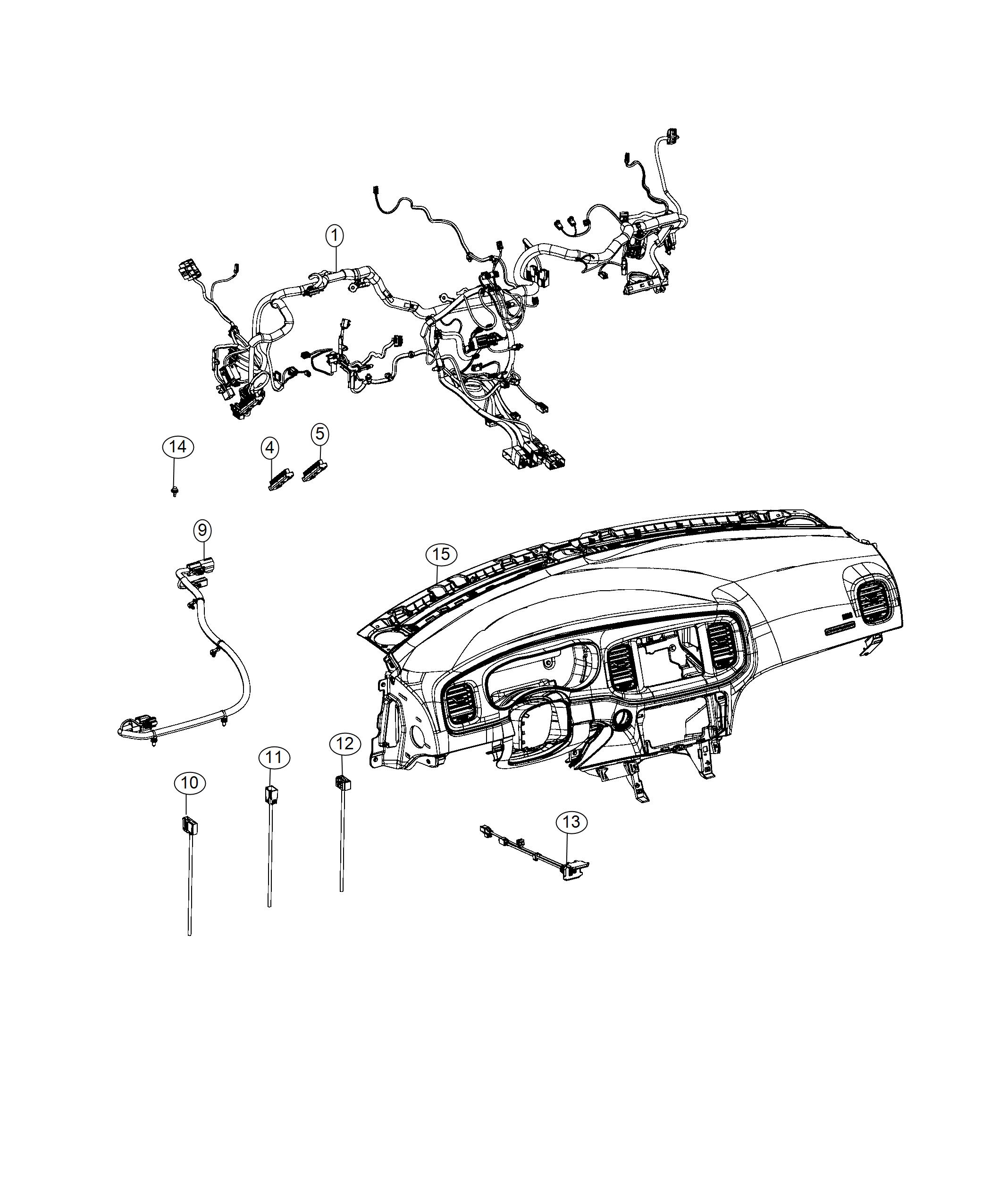 Diagram Wiring, Instrument Panel. for your 1999 Dodge Avenger   