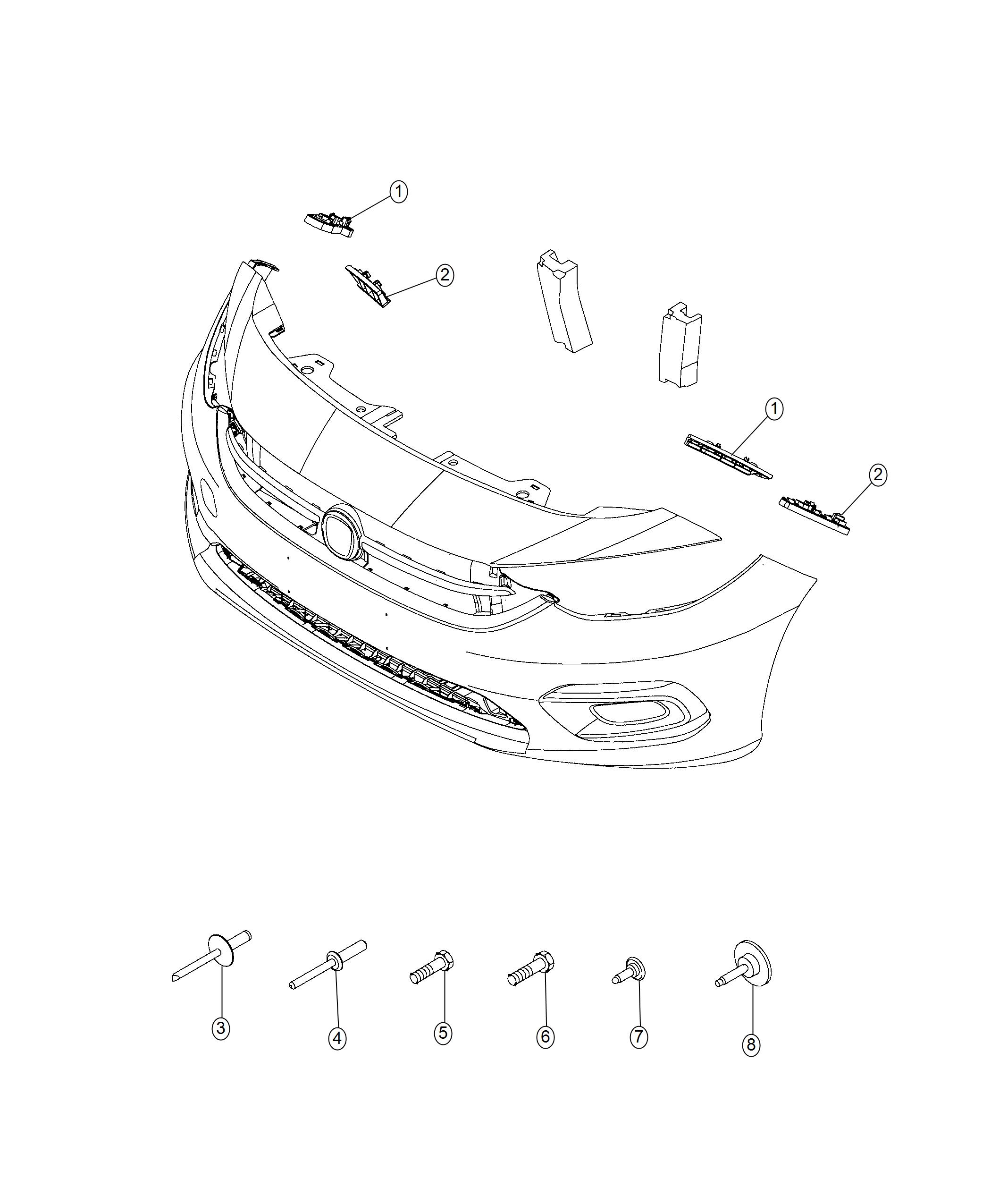 Diagram Fascia Attaching. for your 2015 Dodge Durango   