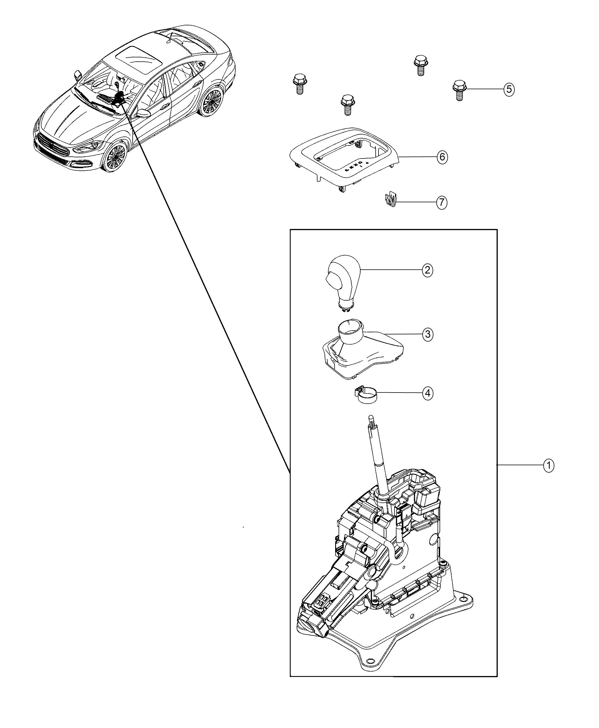 Diagram Gearshift Control. for your Dodge
