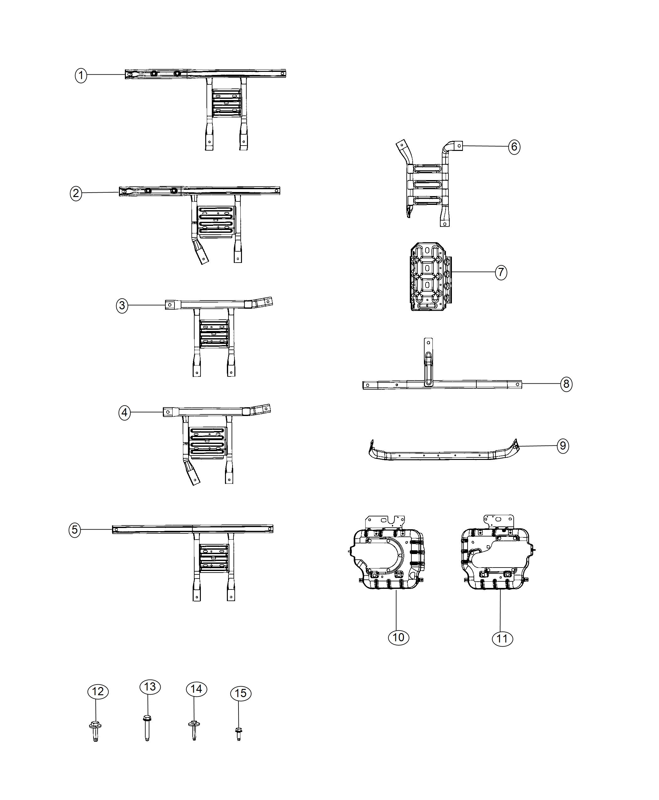 Diagram Skid Plates. for your 2004 Chrysler 300  M 