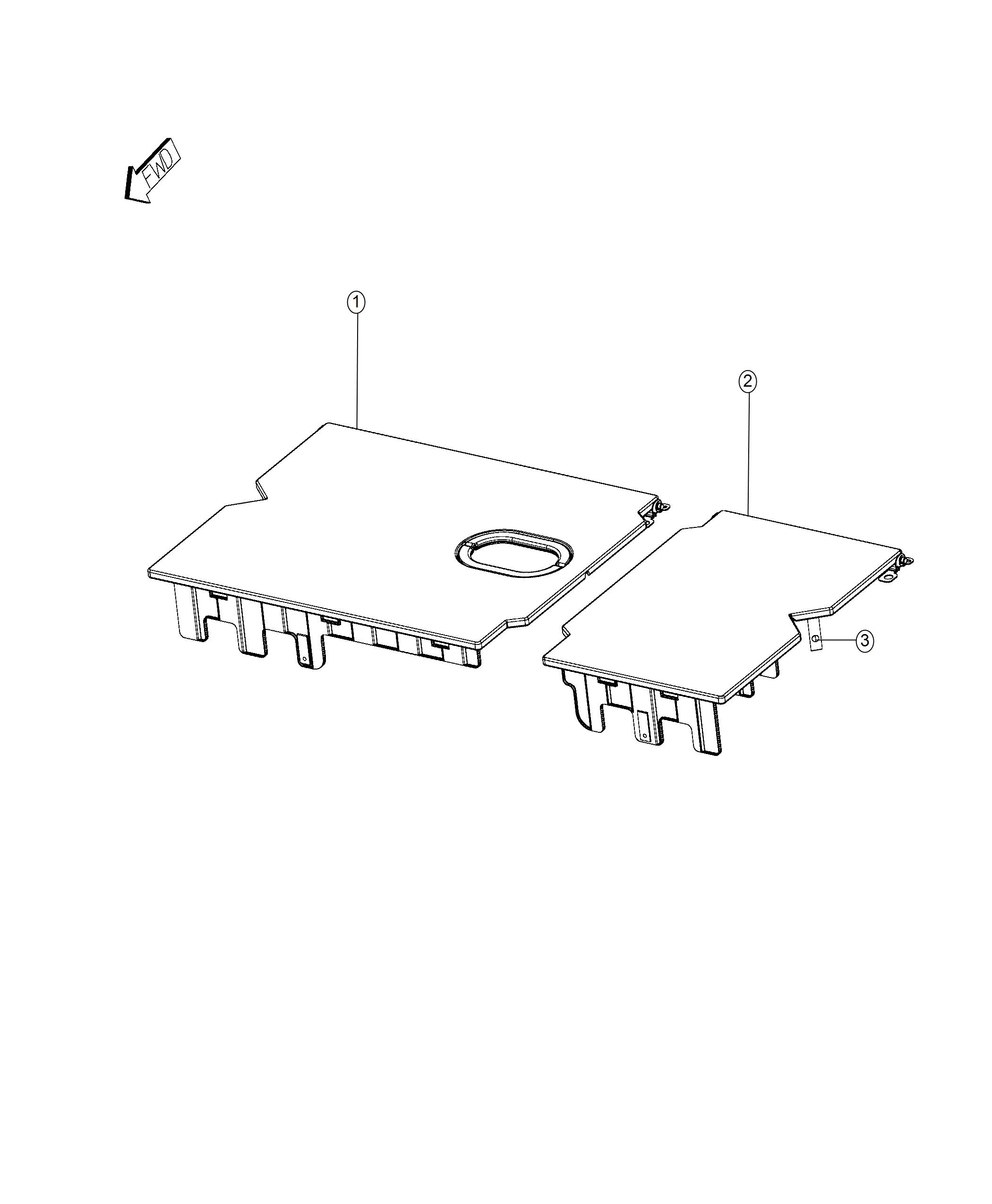 Folding Load Floor. Diagram