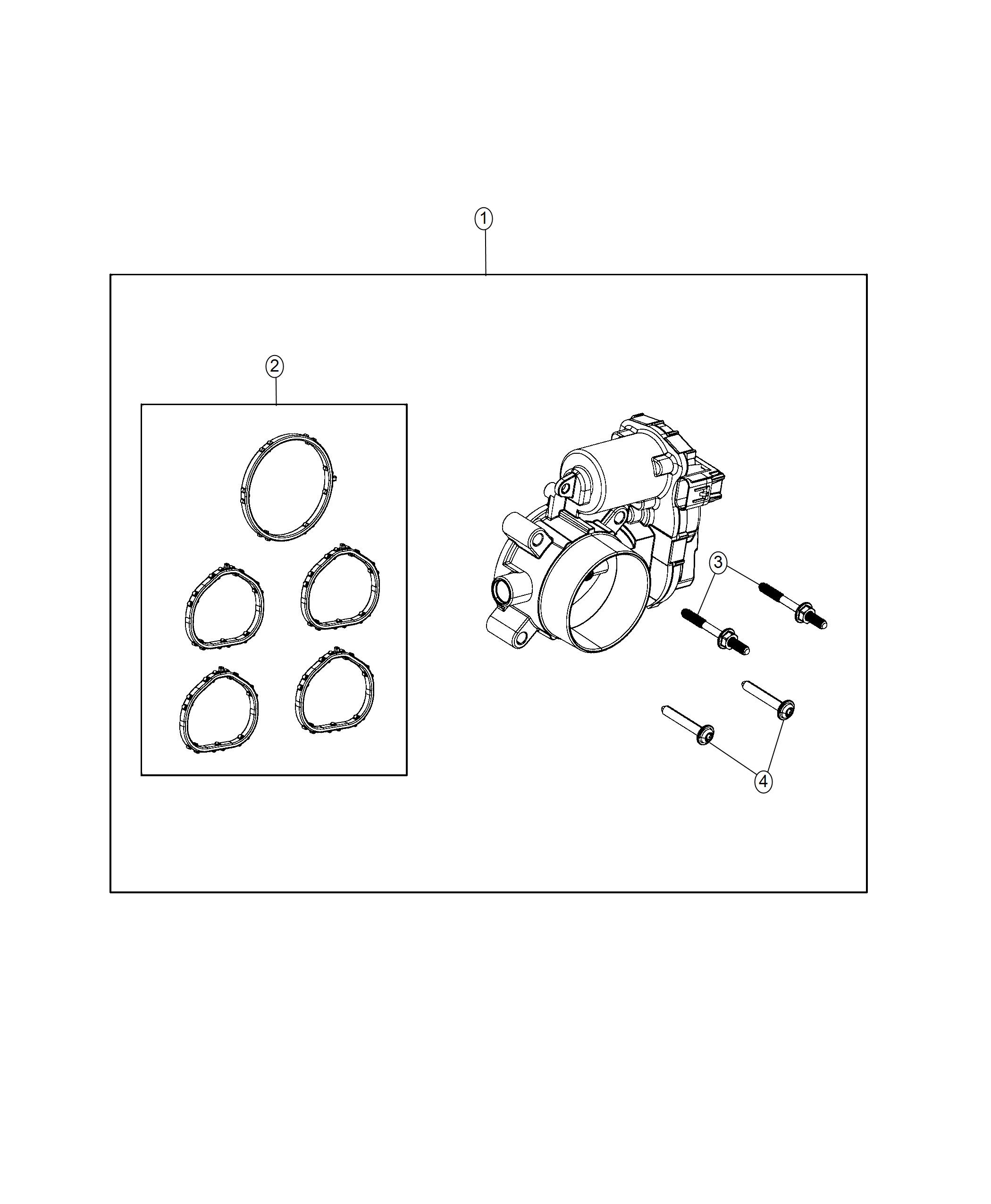 Diagram Throttle Body 1.4L [1.4L I4 MultiAir Turbo Engine] [1.4L I4 MultiAir Turbo Engine w/ESS]. for your 2002 Chrysler 300  M 