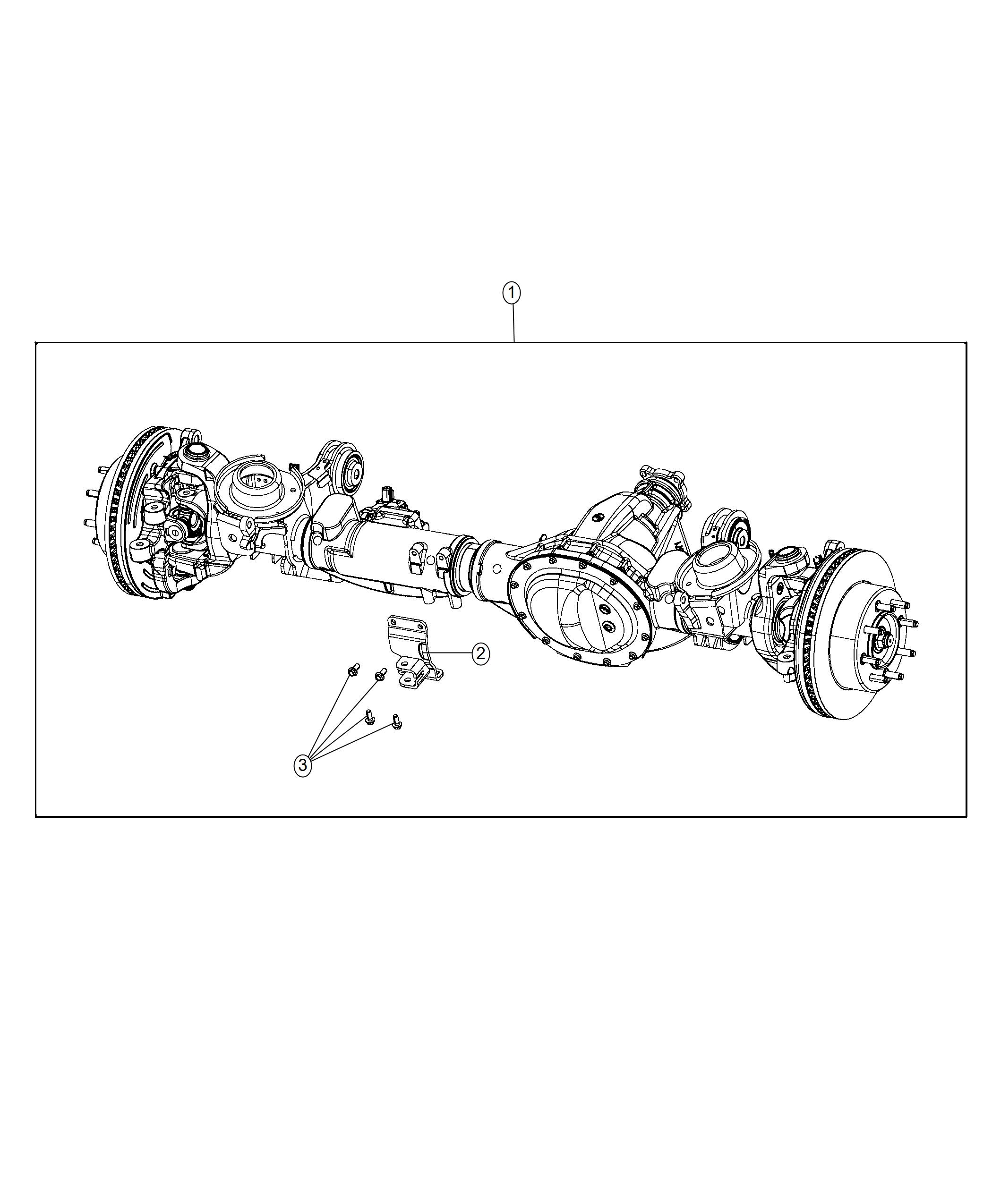 Diagram Axle Assembly. for your 2007 Dodge Dakota   