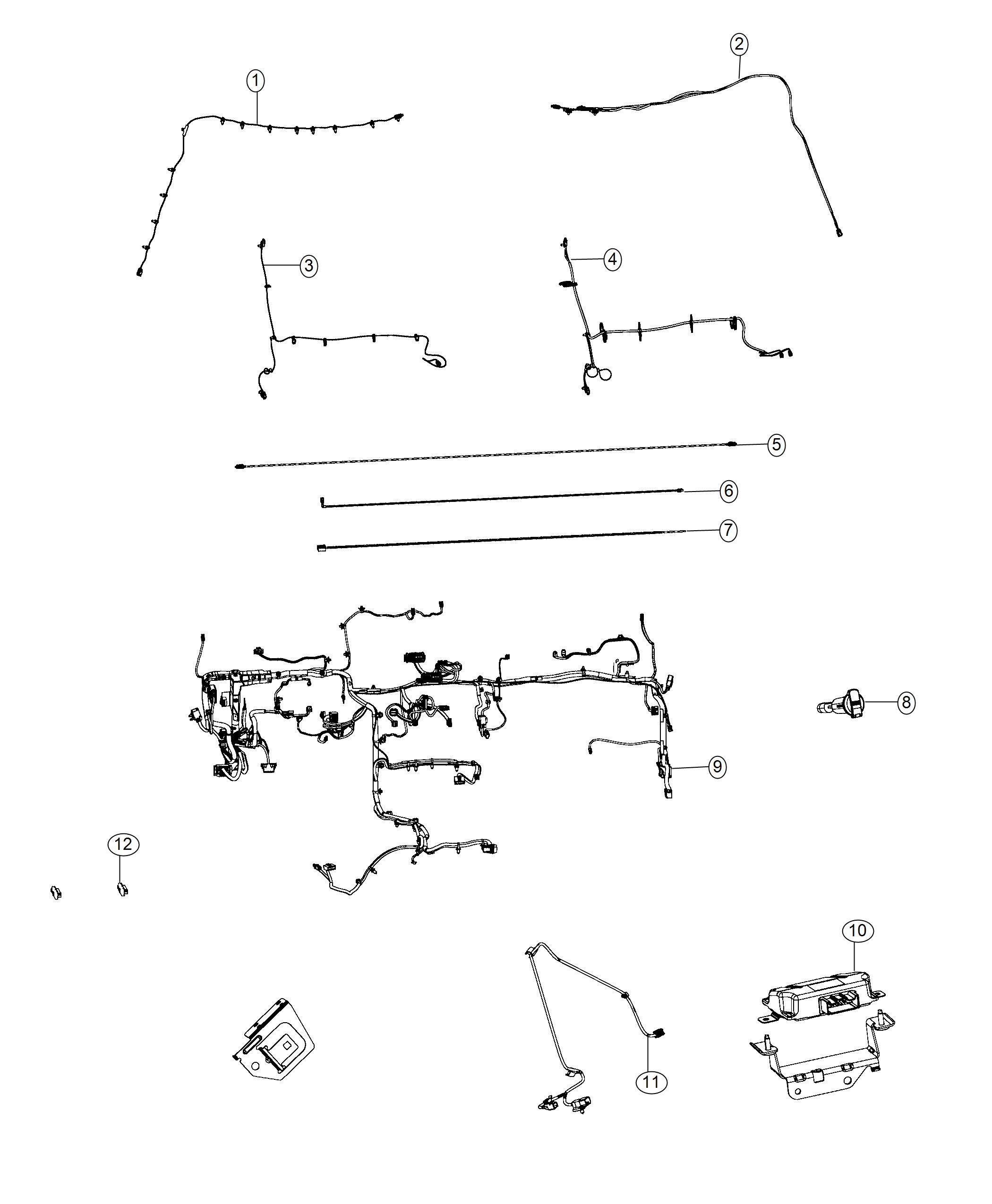 Diagram Wiring, Instrument Panel. for your 2002 Chrysler Voyager   