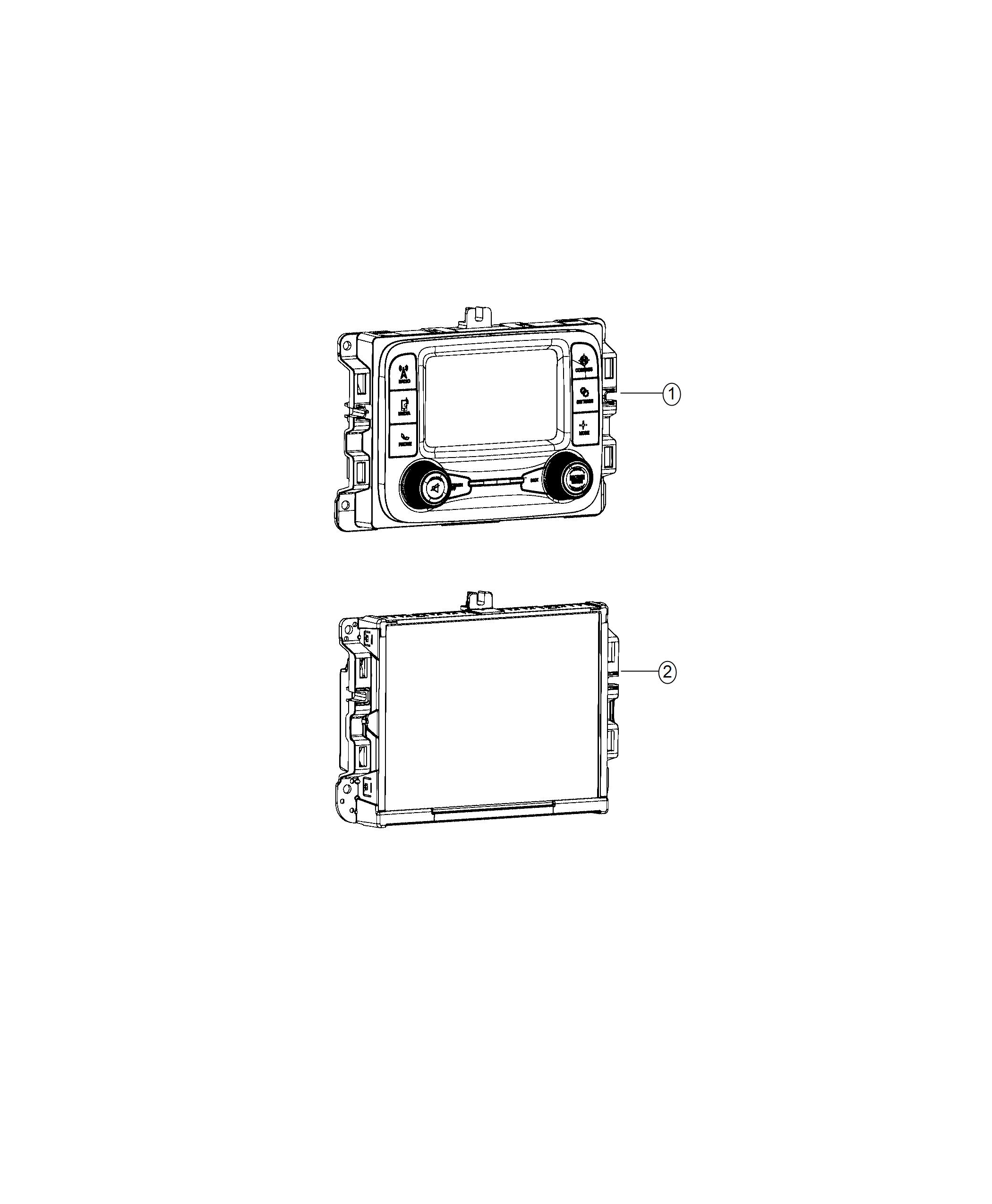 Radios And Center Stack. Diagram