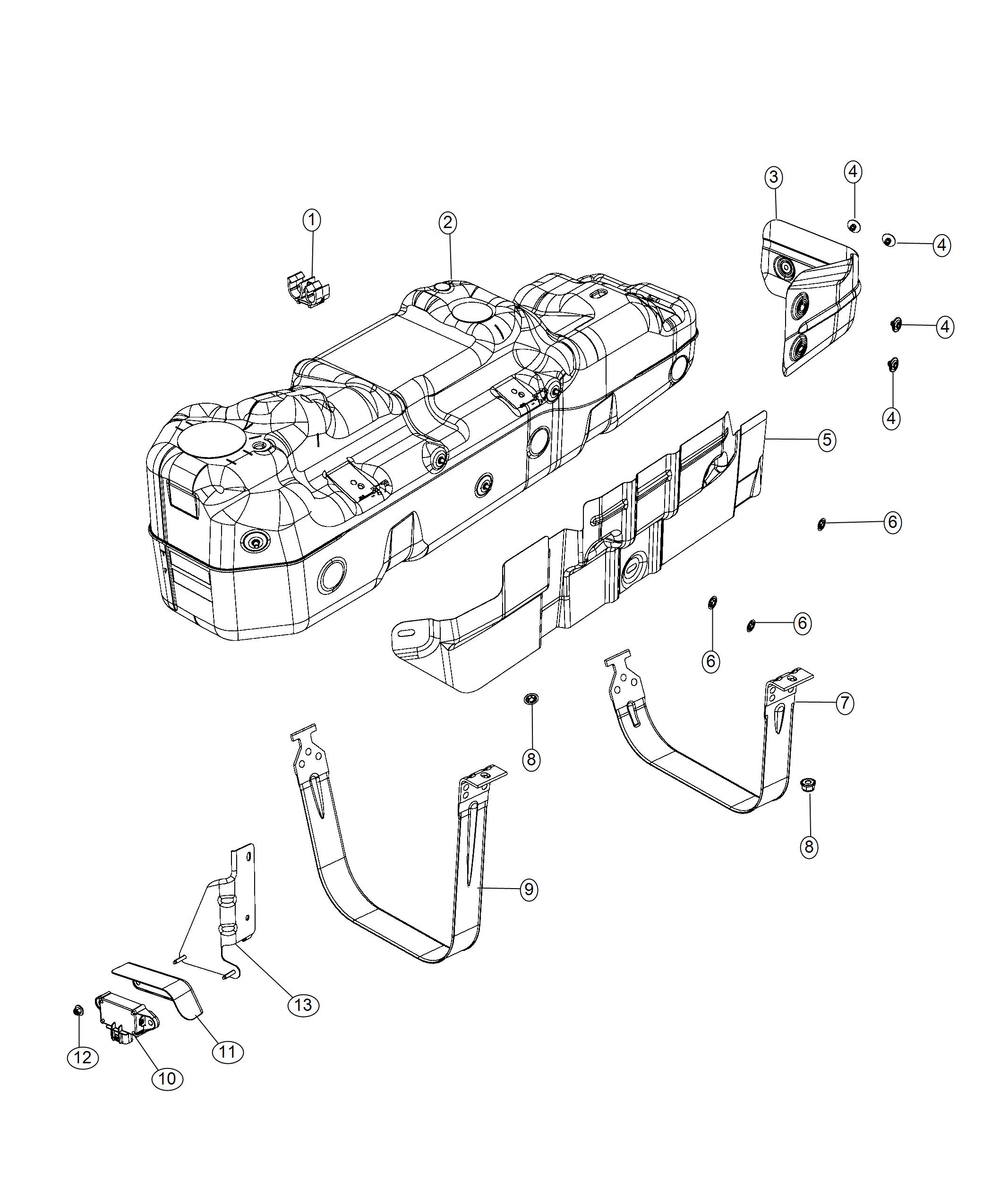 Diagram Fuel Tank. for your Ram 1500  