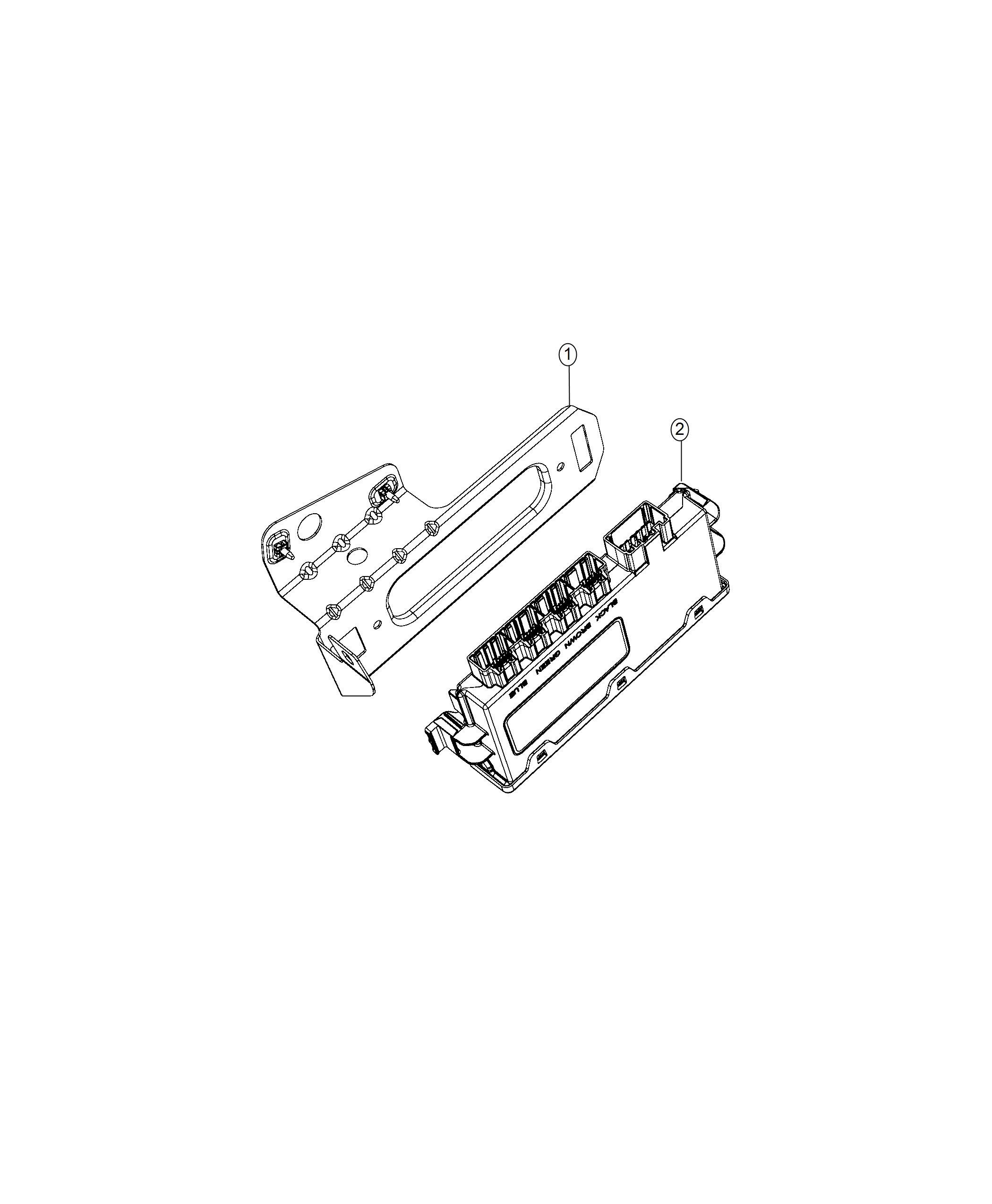 Diagram Module, Vehicle Systems Interface Control. for your 2022 Ram 1500   