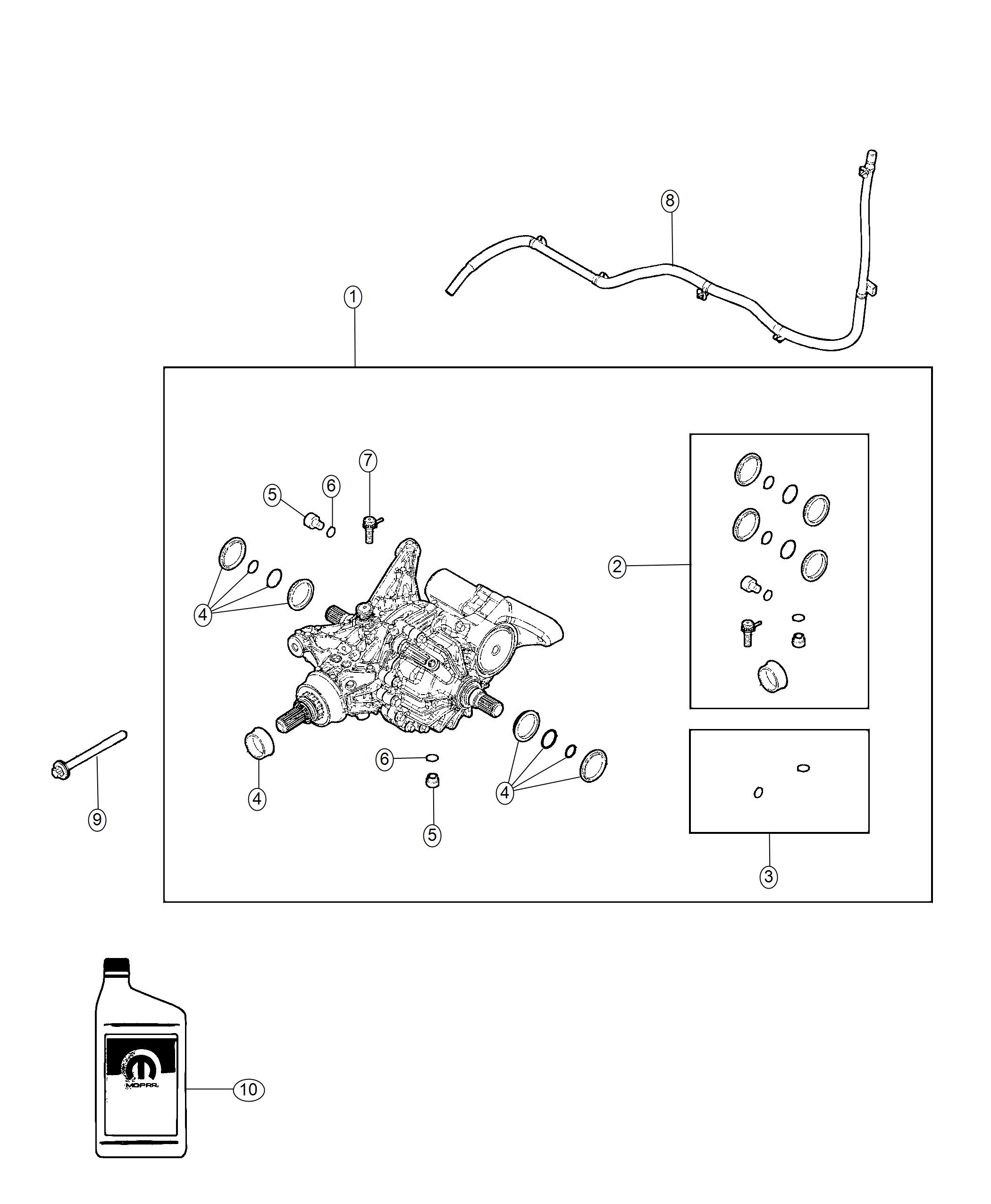 Diagram Axle Assembly. for your 2003 Chrysler 300  M 