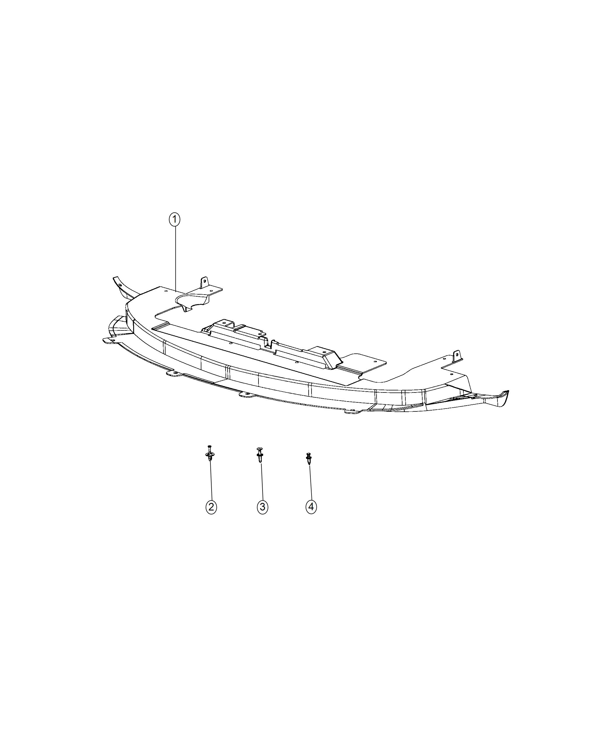 Diagram Underbody Shields. for your 2018 Dodge Journey   