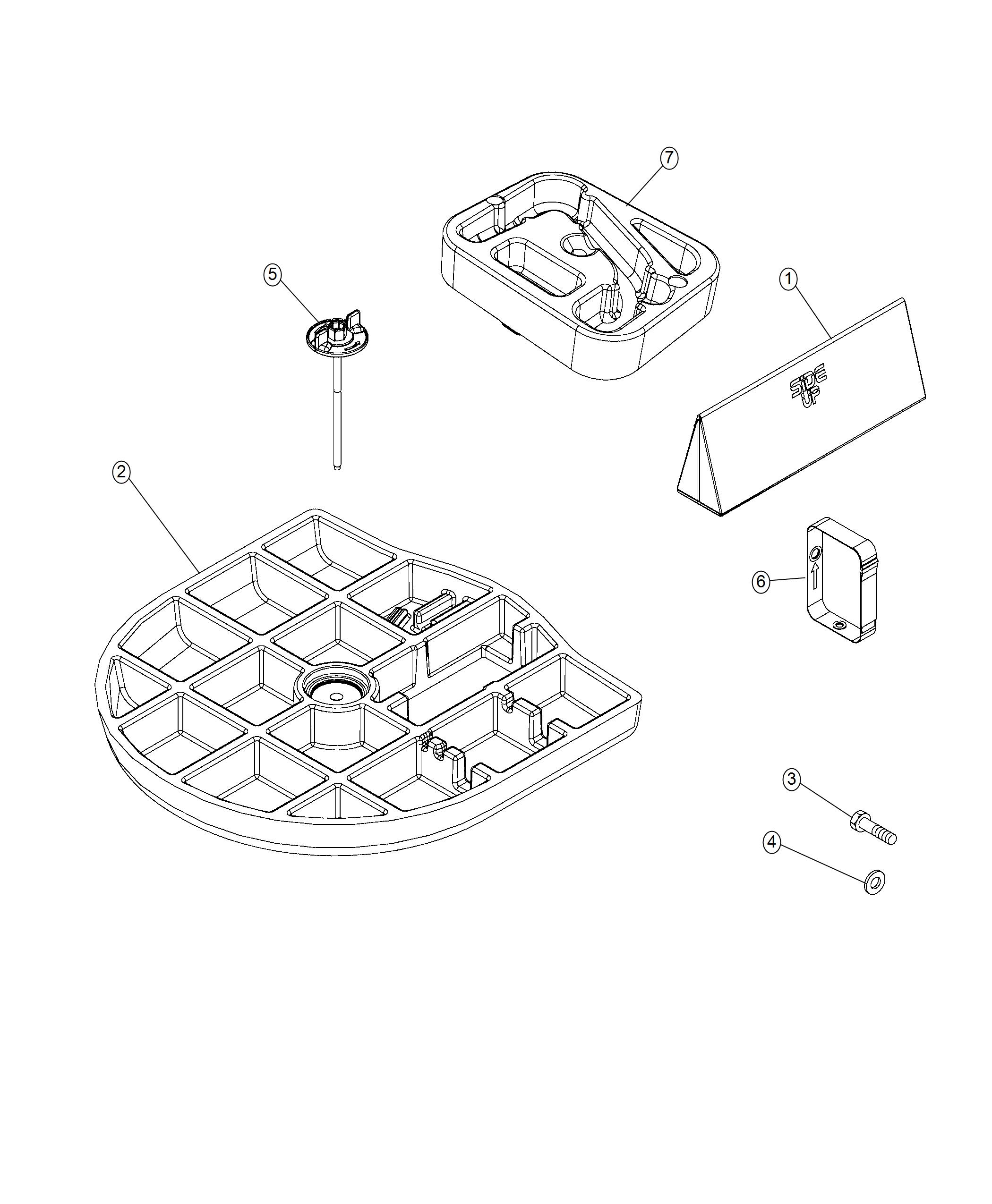 Diagram Spare Wheel Stowage. for your Chrysler 300  M