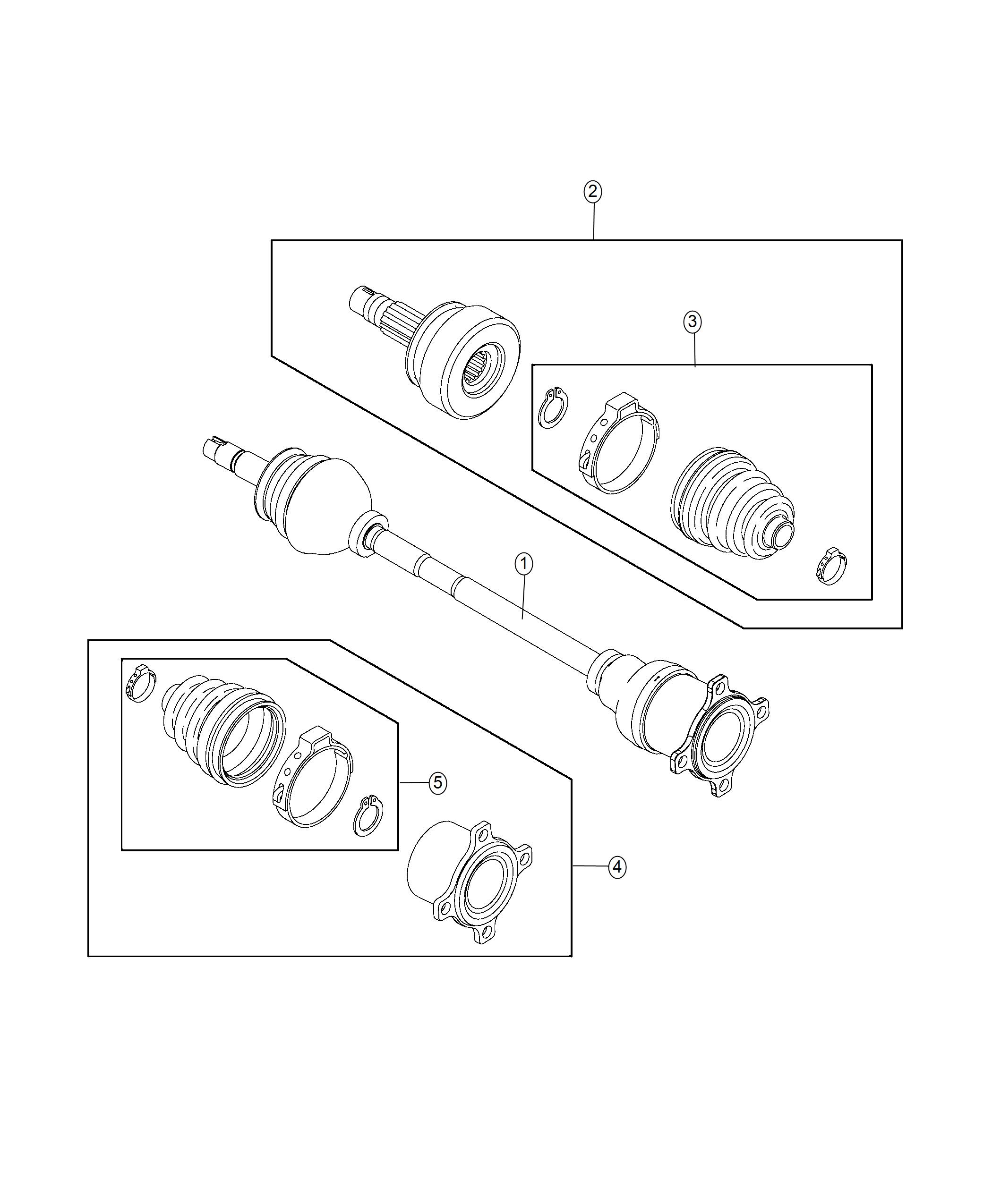 Diagram Shafts, Axle. for your 2002 Chrysler 300  M 