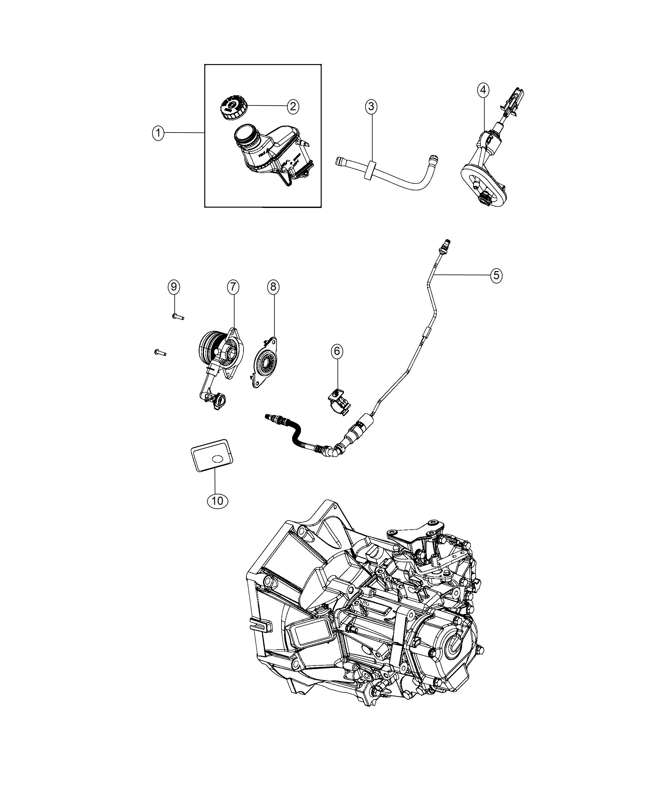 Diagram Controls, Hydraulic Clutch. for your 2004 Chrysler 300  M 