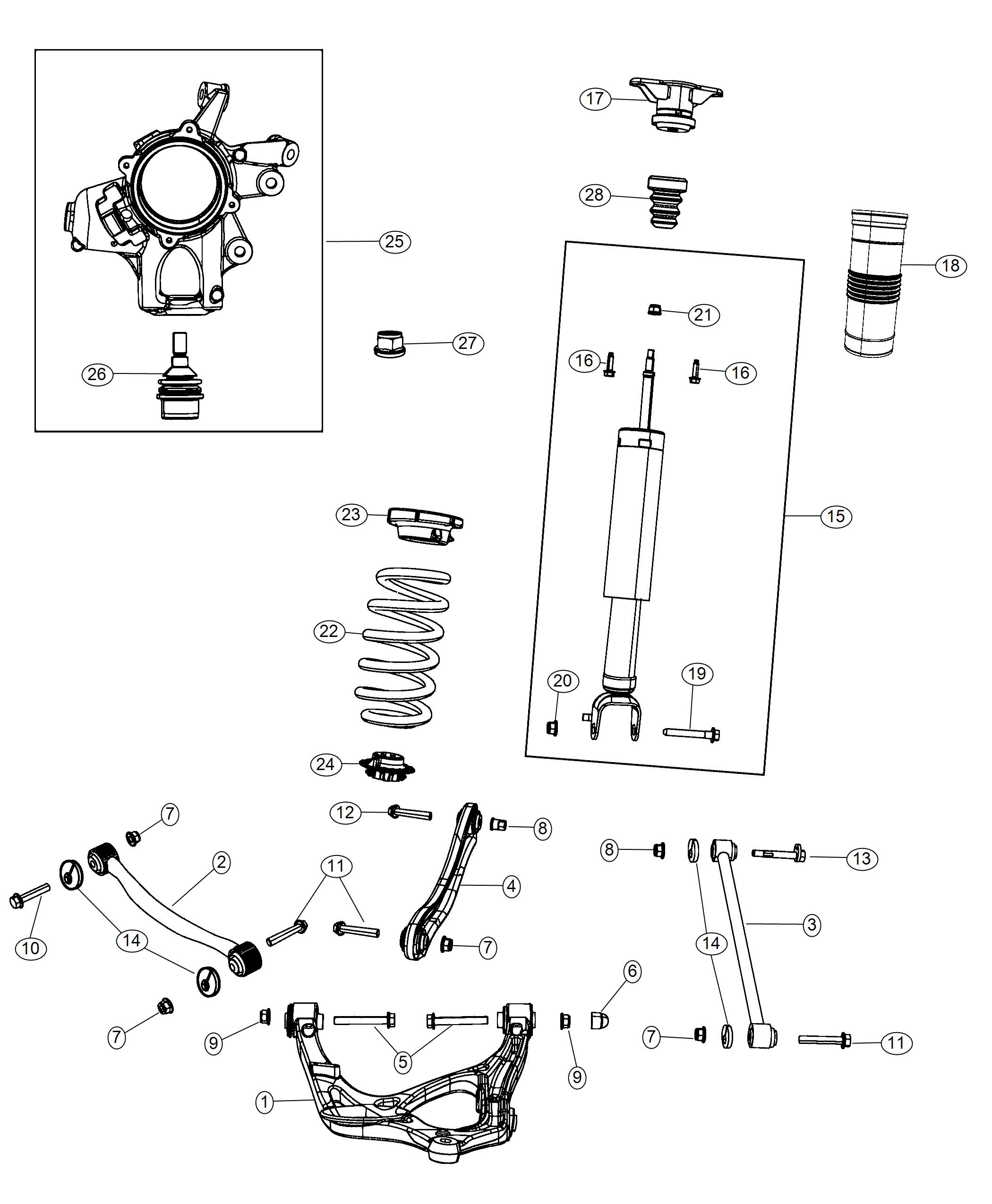 Suspension, Rear. Diagram