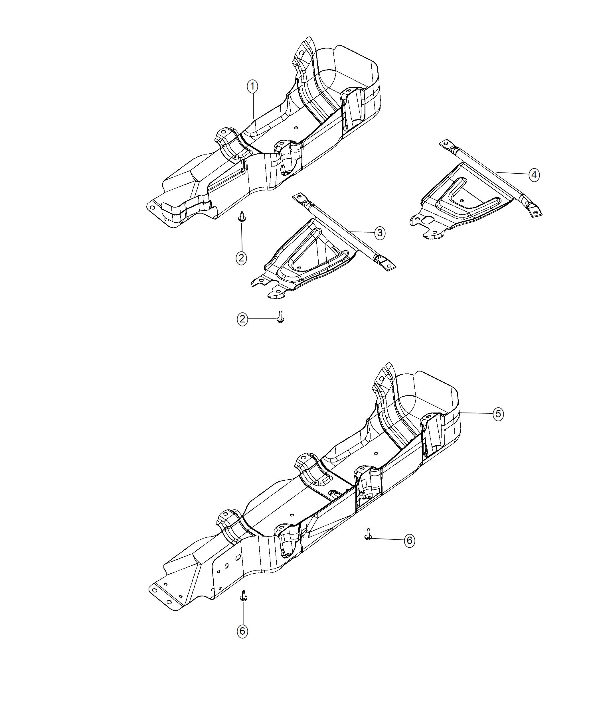 Diagram Skid Plate. for your 2022 Jeep Wrangler   