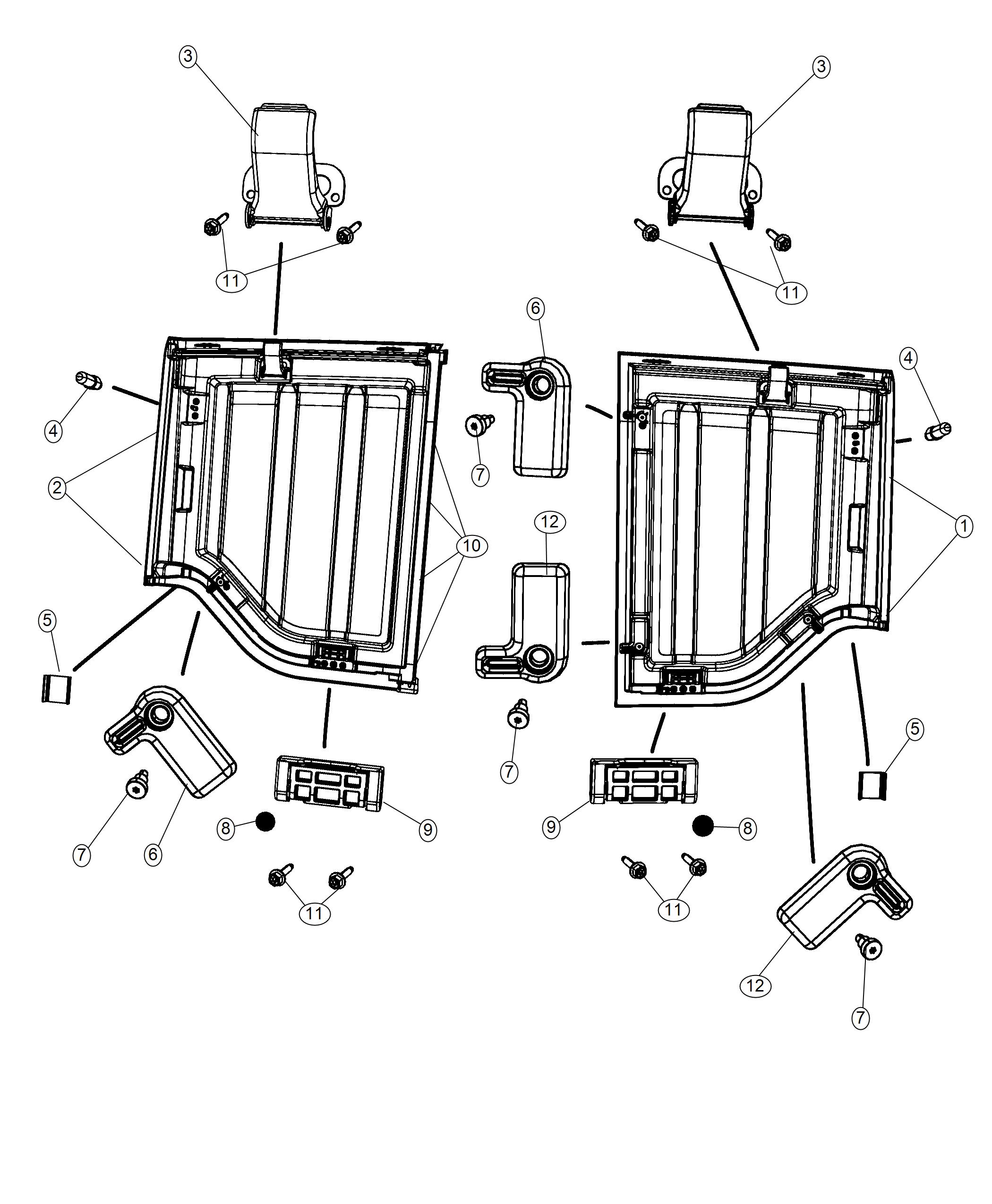 Targa Top Panels and Hardware [[ HARD TOP ]]. Diagram